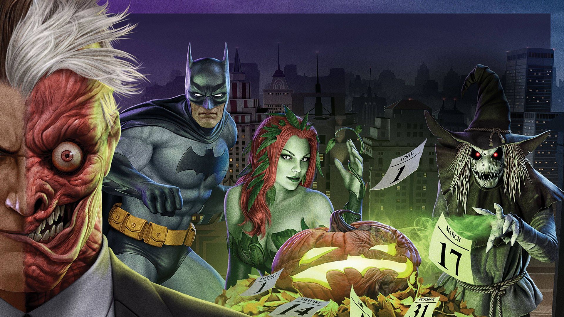 Batman: The Long Halloween, Part Two background