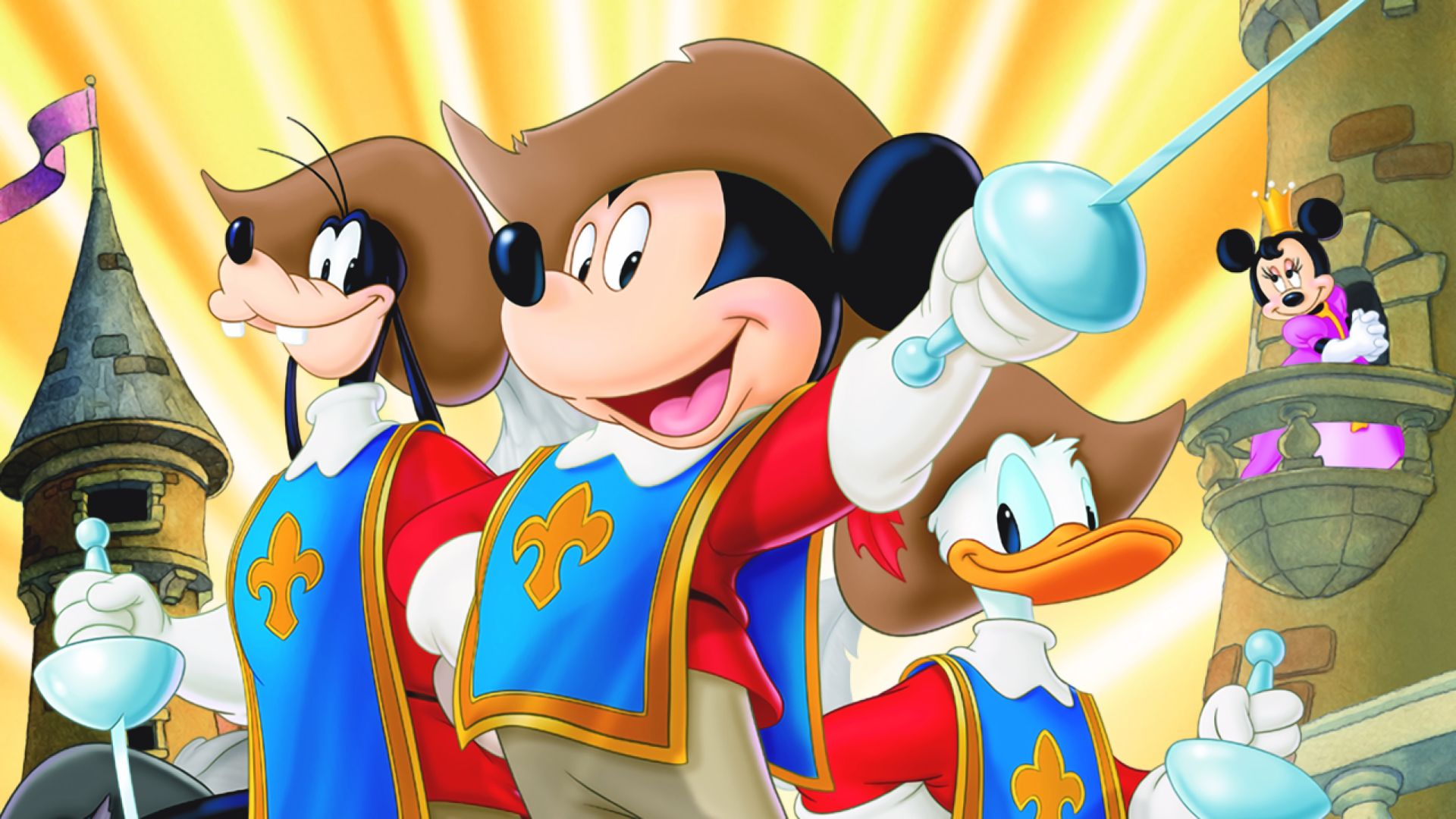 Mickey, Donald, Goofy: The Three Musketeers background