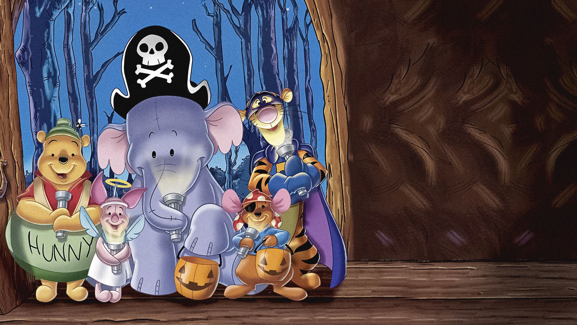 Pooh's Heffalump Halloween Movie background