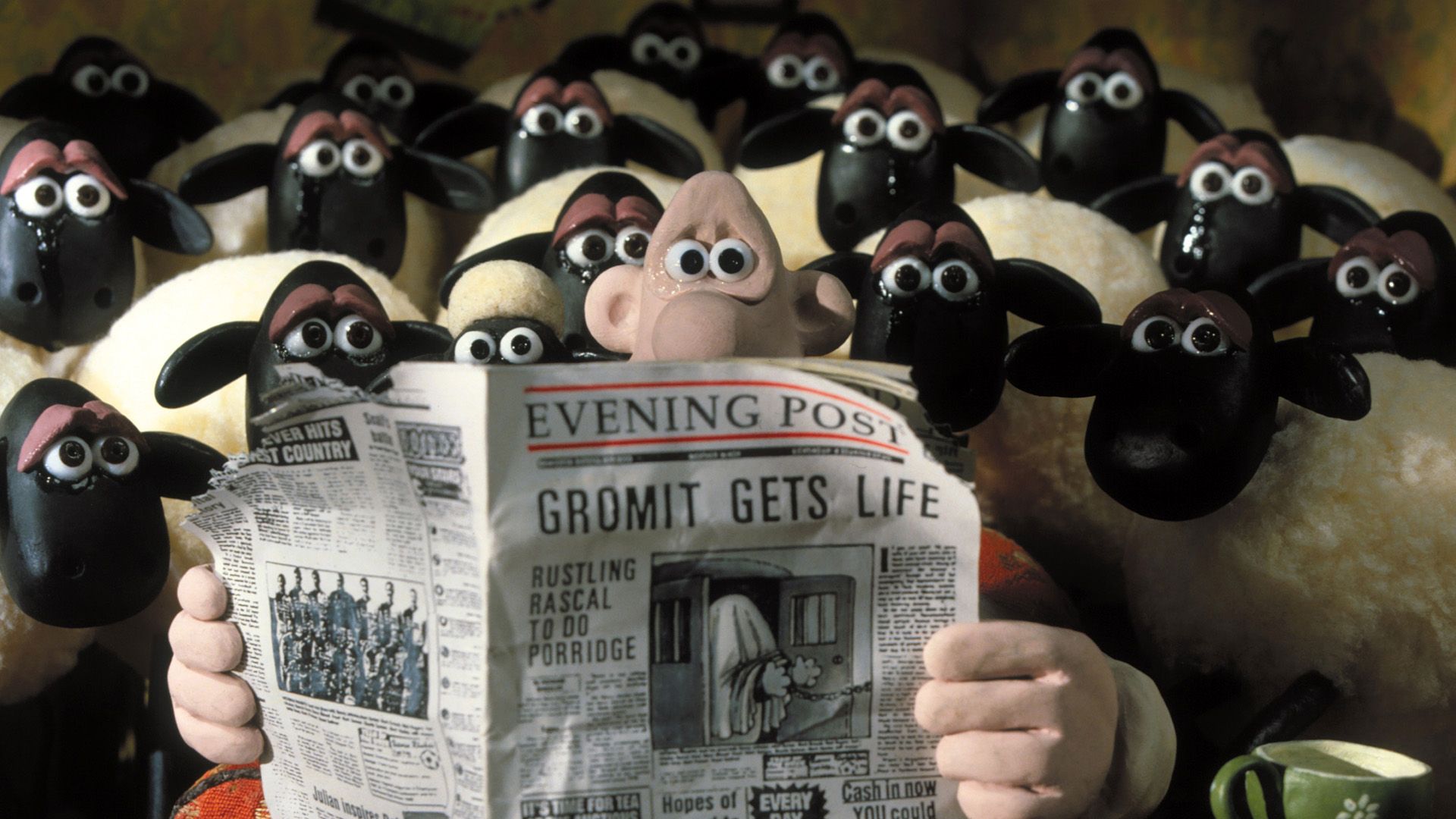 Wallace & Gromit: A Close Shave background