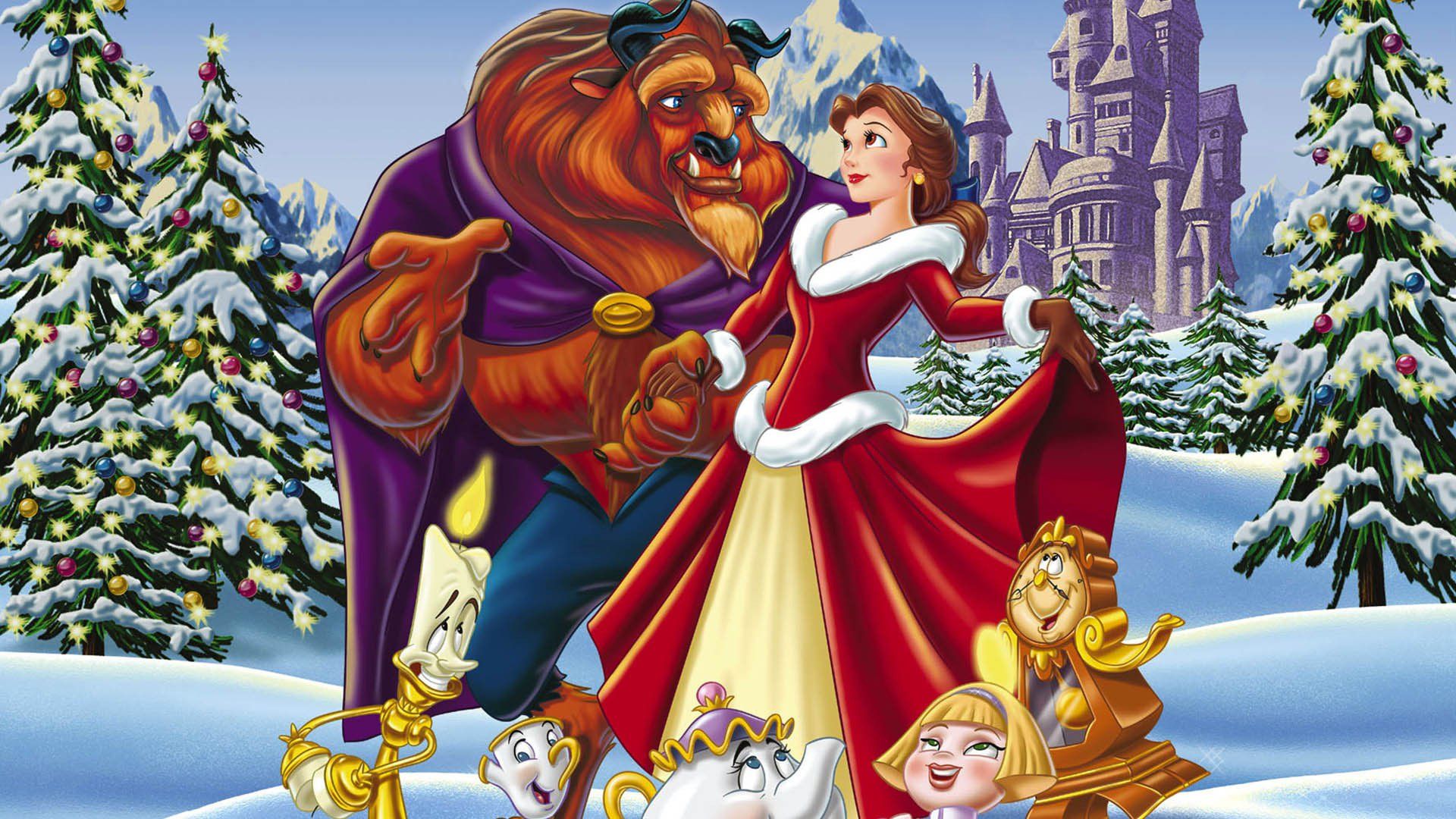 Beauty and the Beast: The Enchanted Christmas background