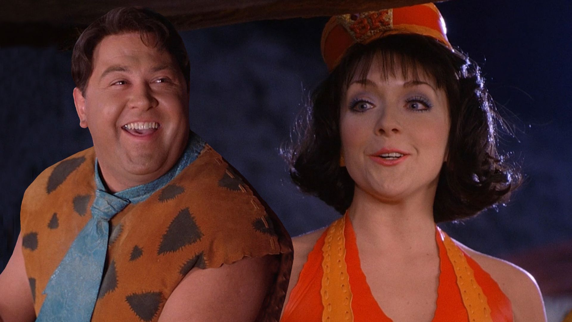 The Flintstones in Viva Rock Vegas background