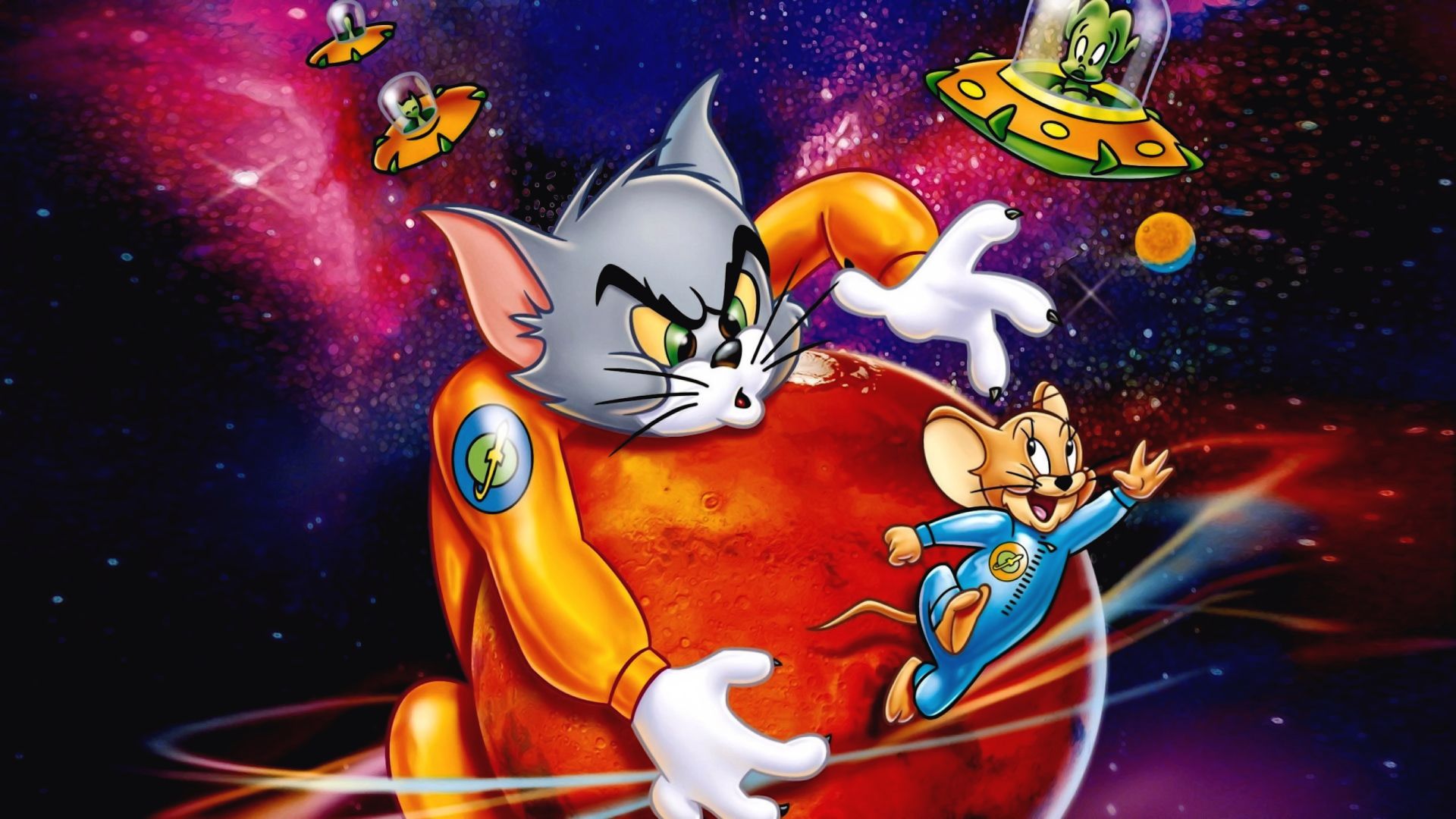 Tom and Jerry Blast Off to Mars! background