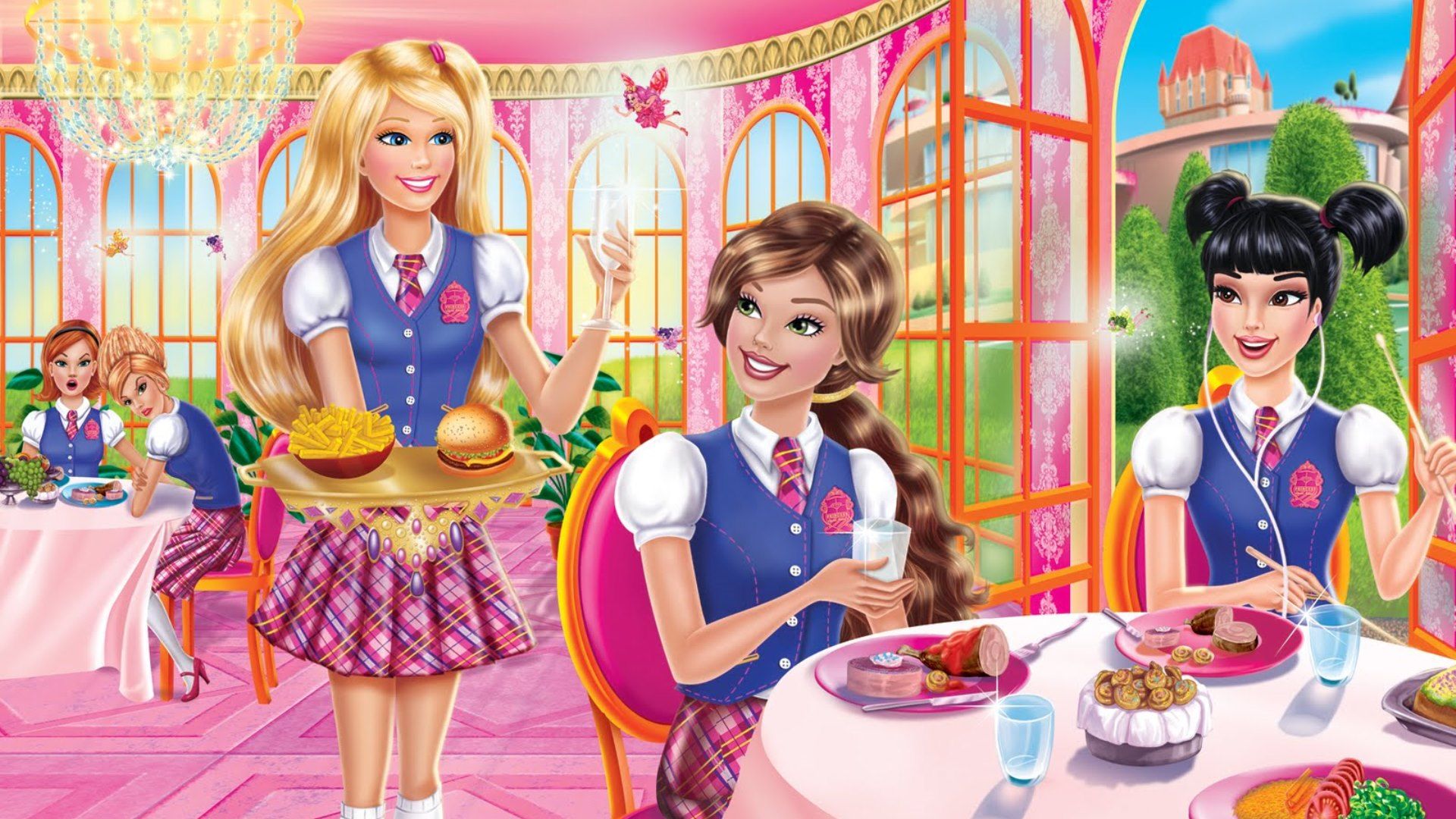 Barbie: Princess Charm School background