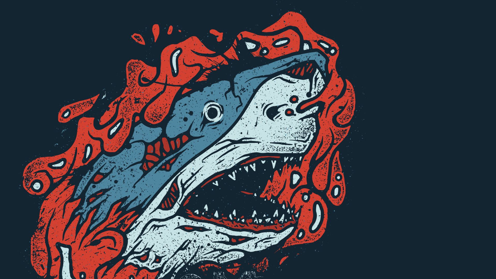 Zombie Shark background