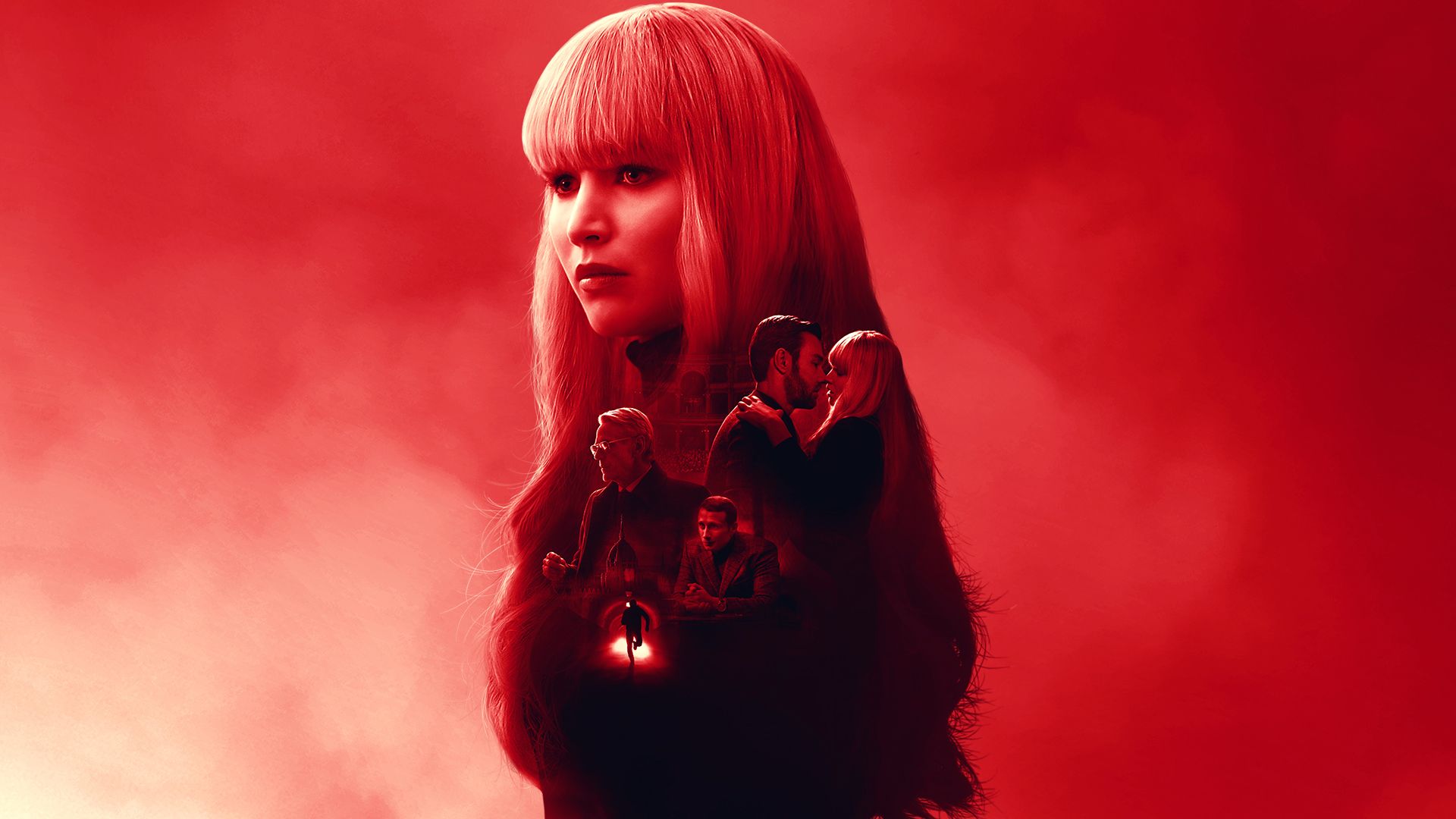 Red Sparrow background