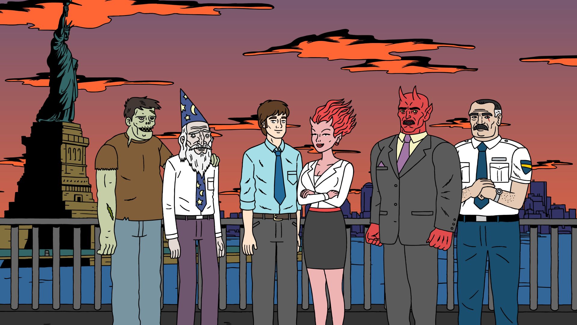 Ugly Americans background