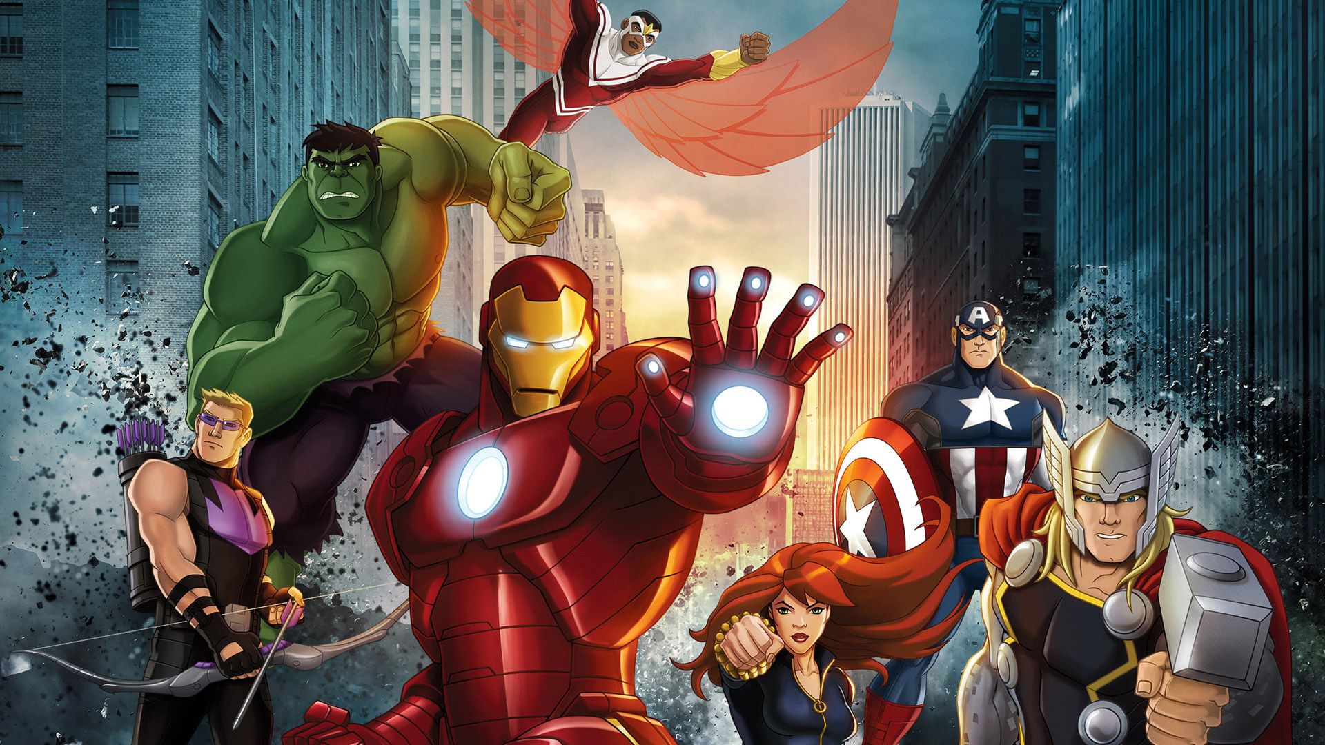 Avengers Assemble background