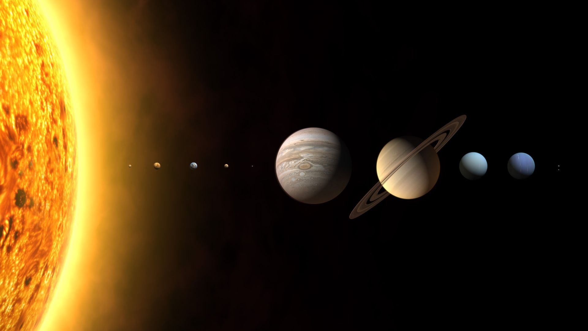 Wonders of the Solar System background