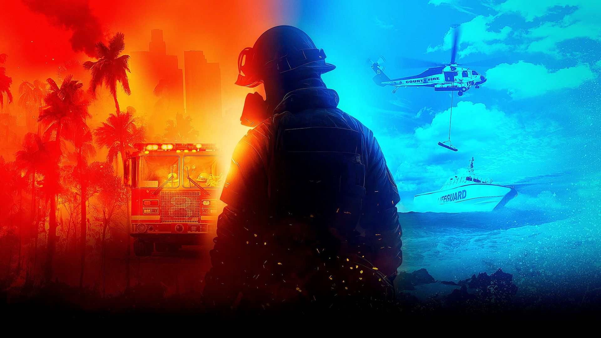 LA Fire and Rescue background