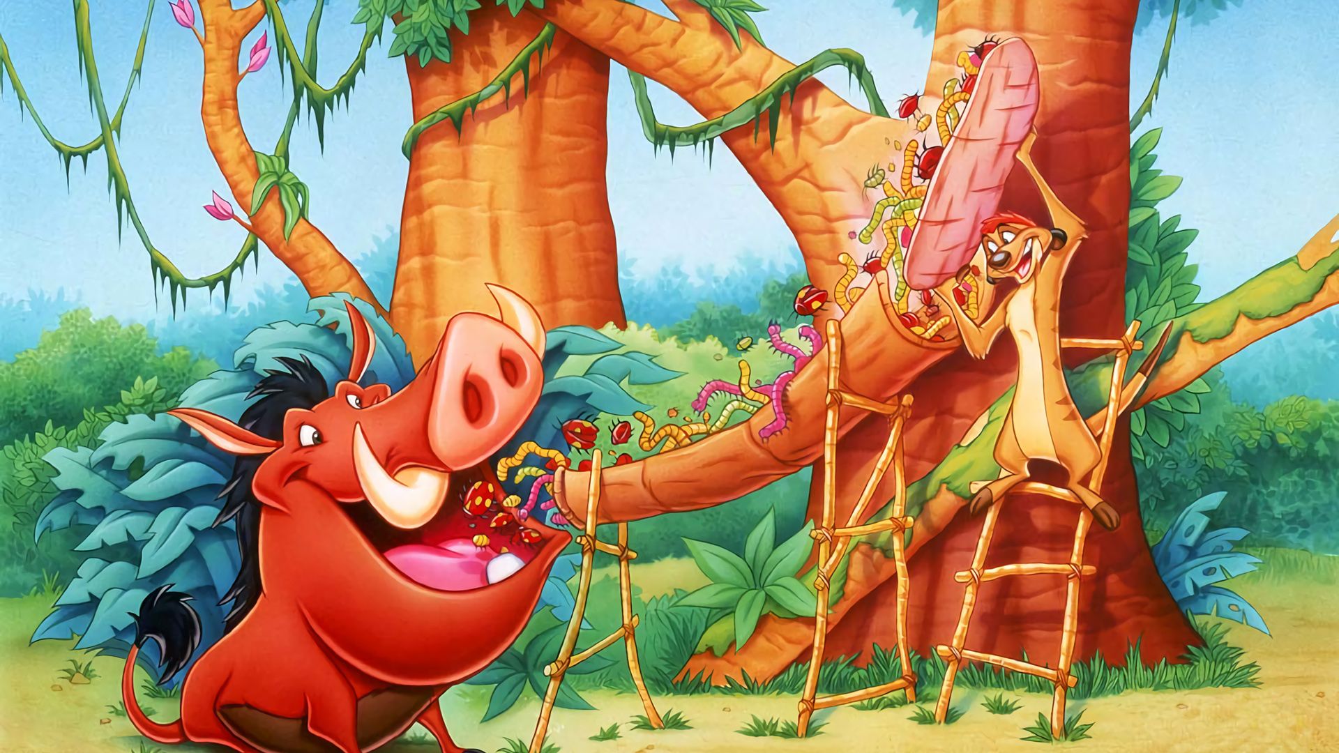 Timon & Pumbaa background
