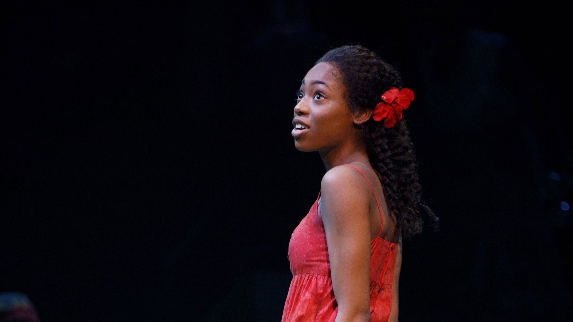 One Small Girl: Backstage at 'Once on This Island' with Hailey Kilgore background