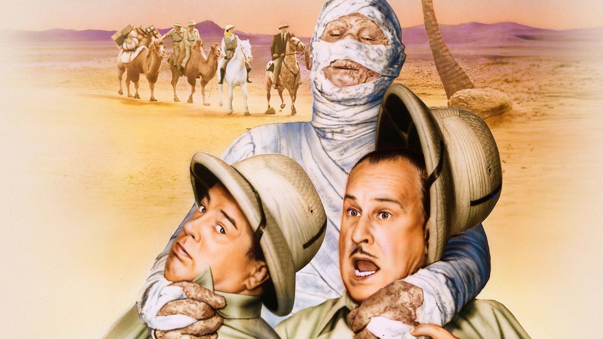 Abbott and Costello Meet the Mummy background