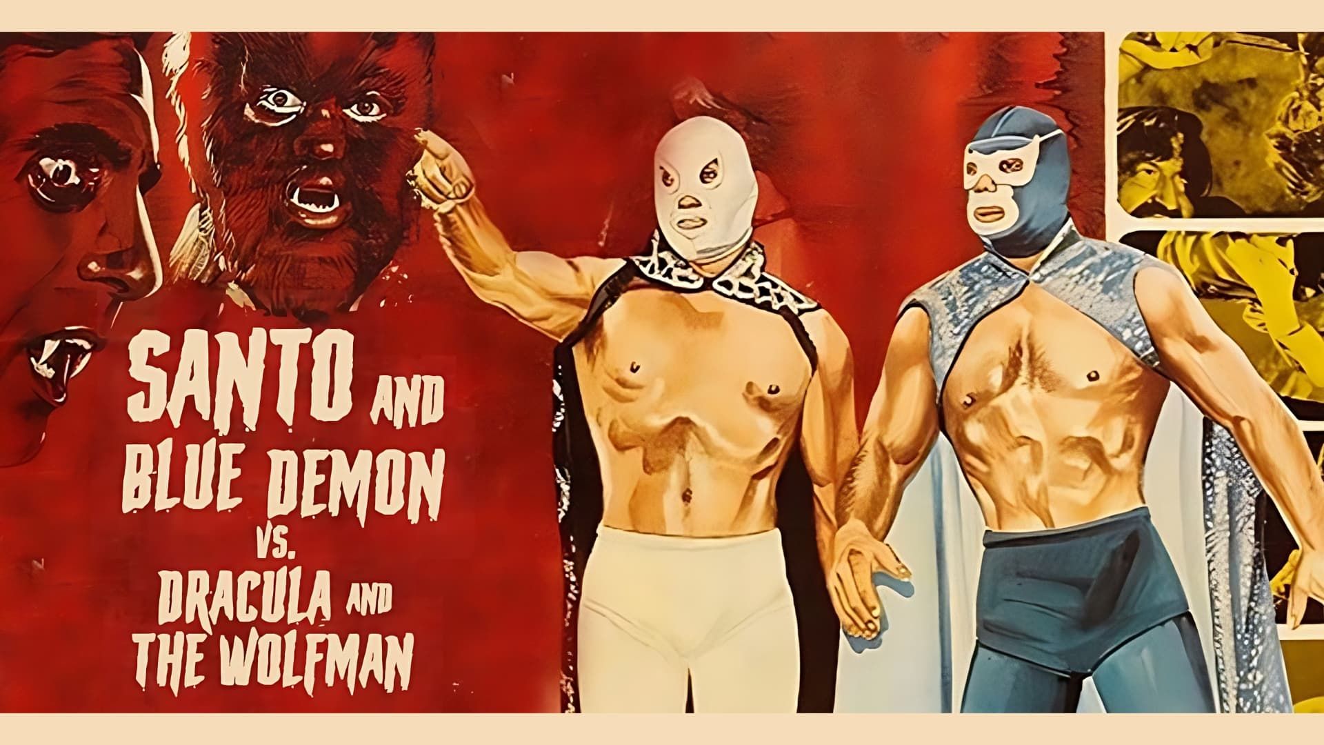 Santo and Blue Demon vs. Dracula and the Wolf Man background