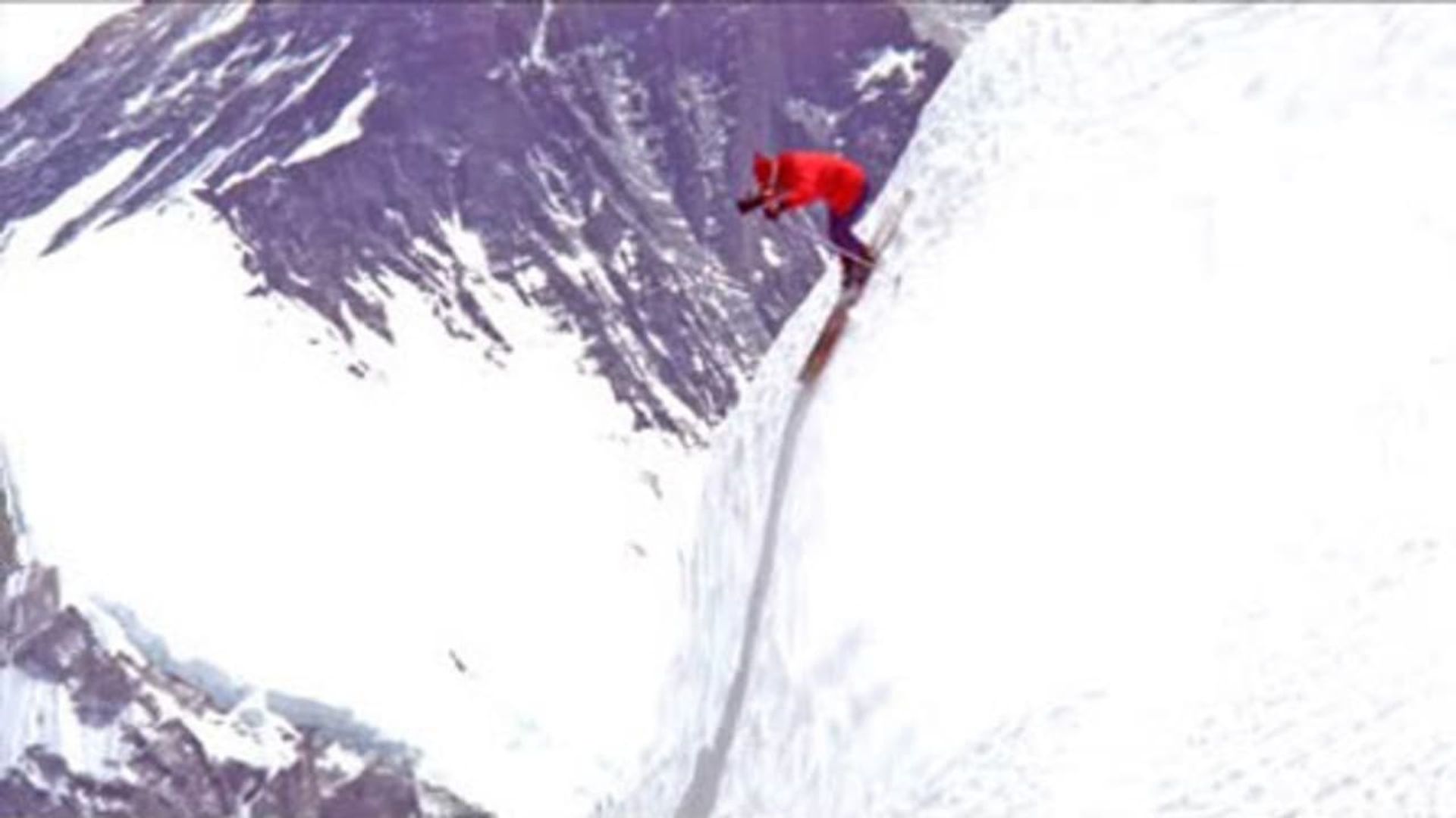 The Man Who Skied Down Everest background