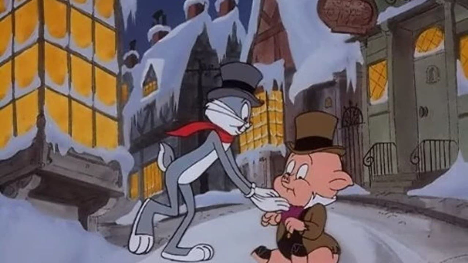 Bugs Bunny's Christmas Carol background