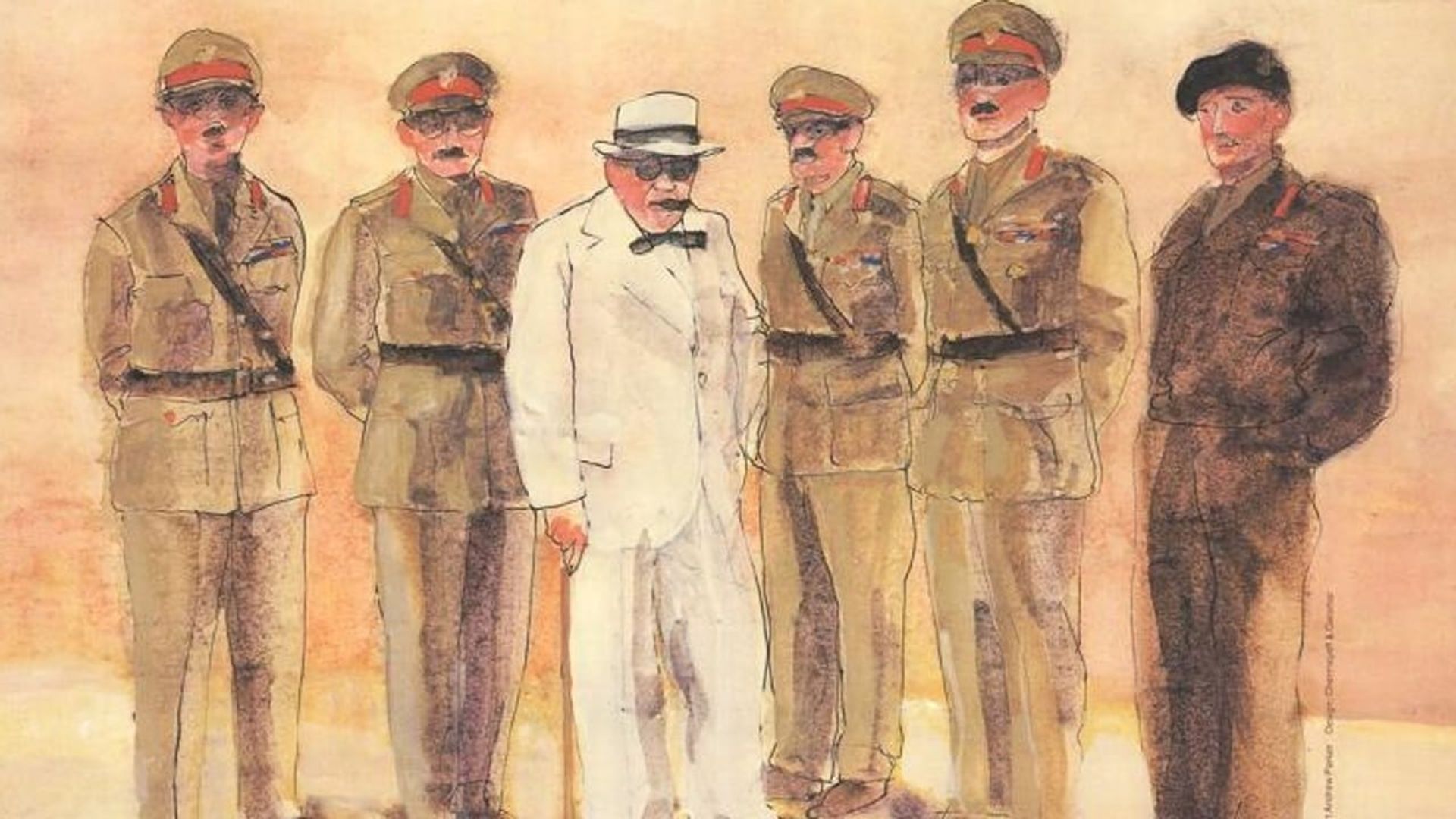 Churchill and the Generals background