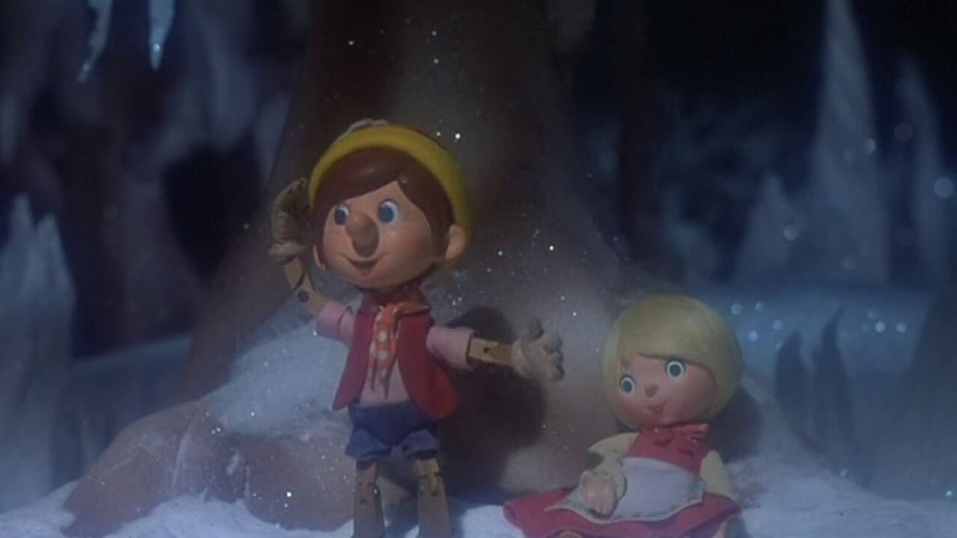 Pinocchio's Christmas background