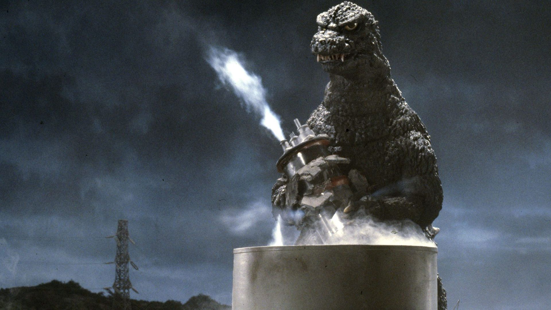 Godzilla 1985 background