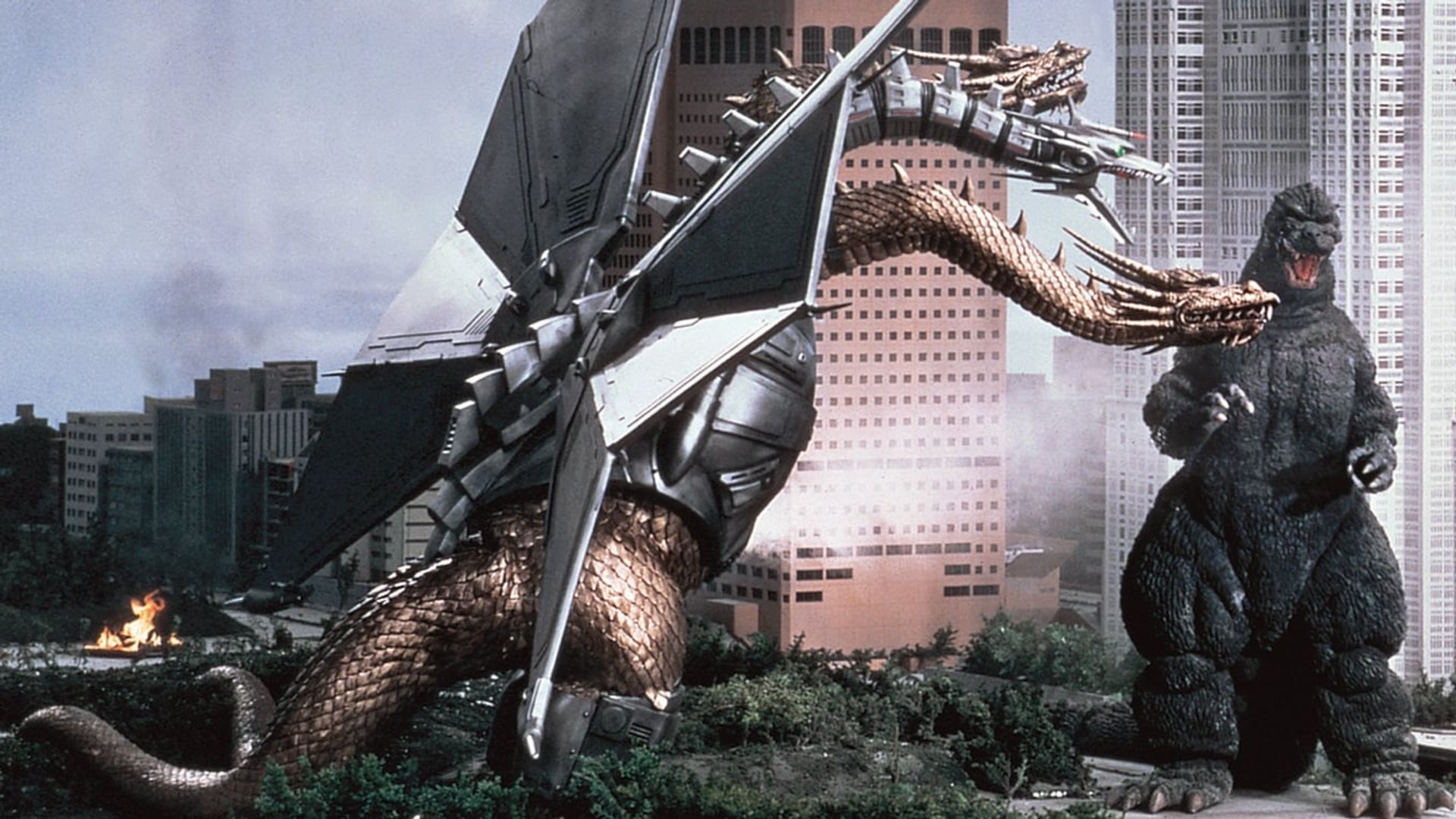 Godzilla vs. King Ghidorah background