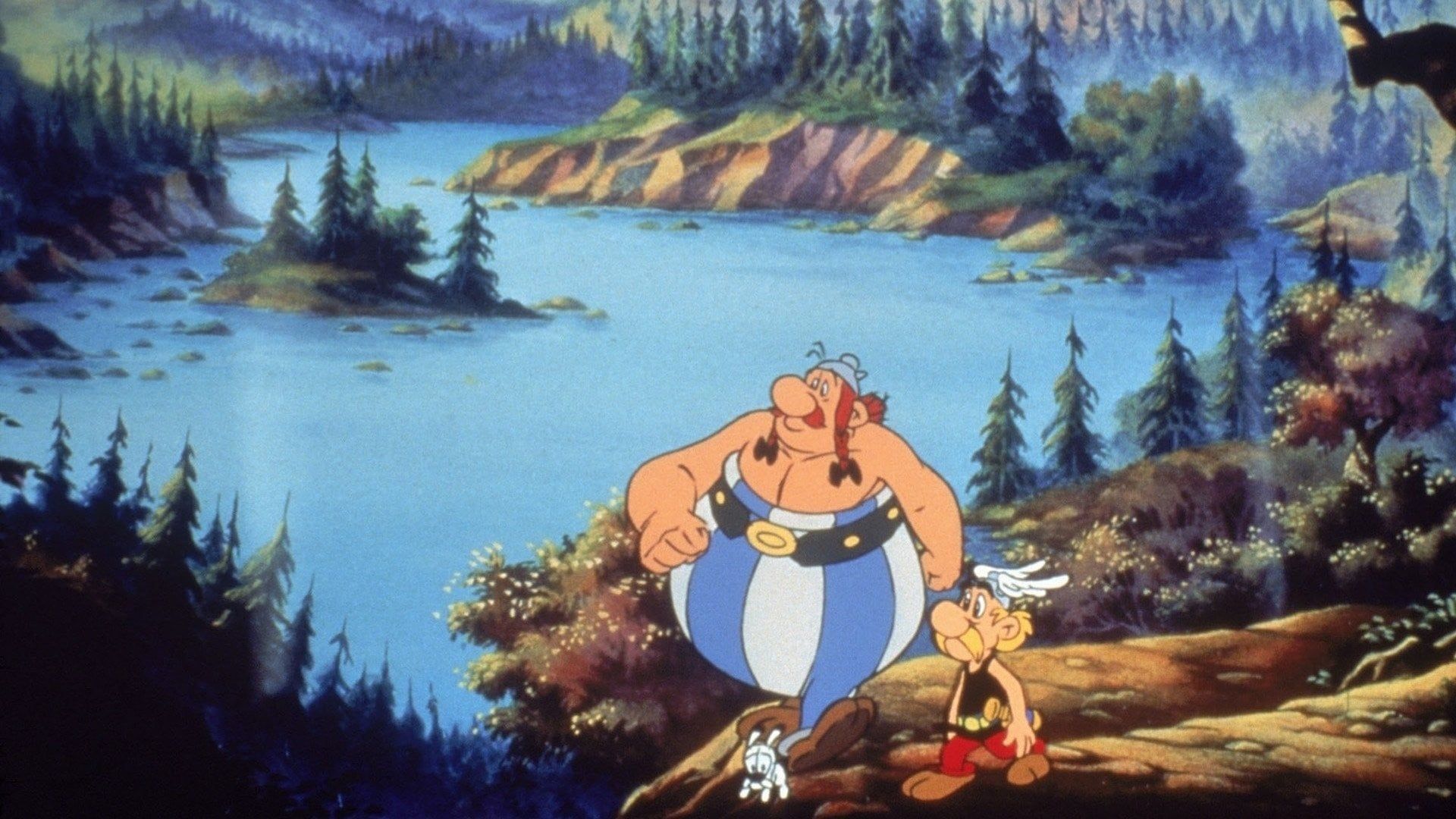 Asterix in America background