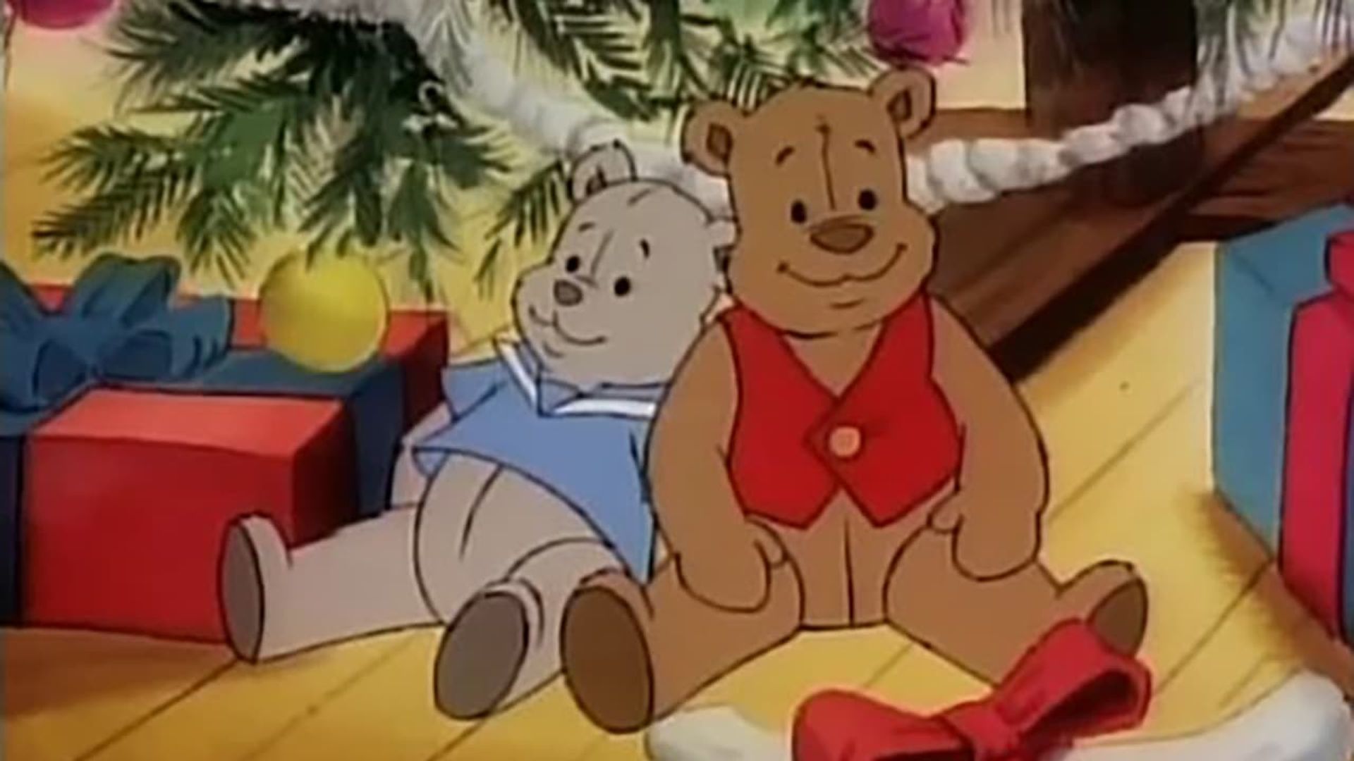 The Teddy Bears' Christmas background