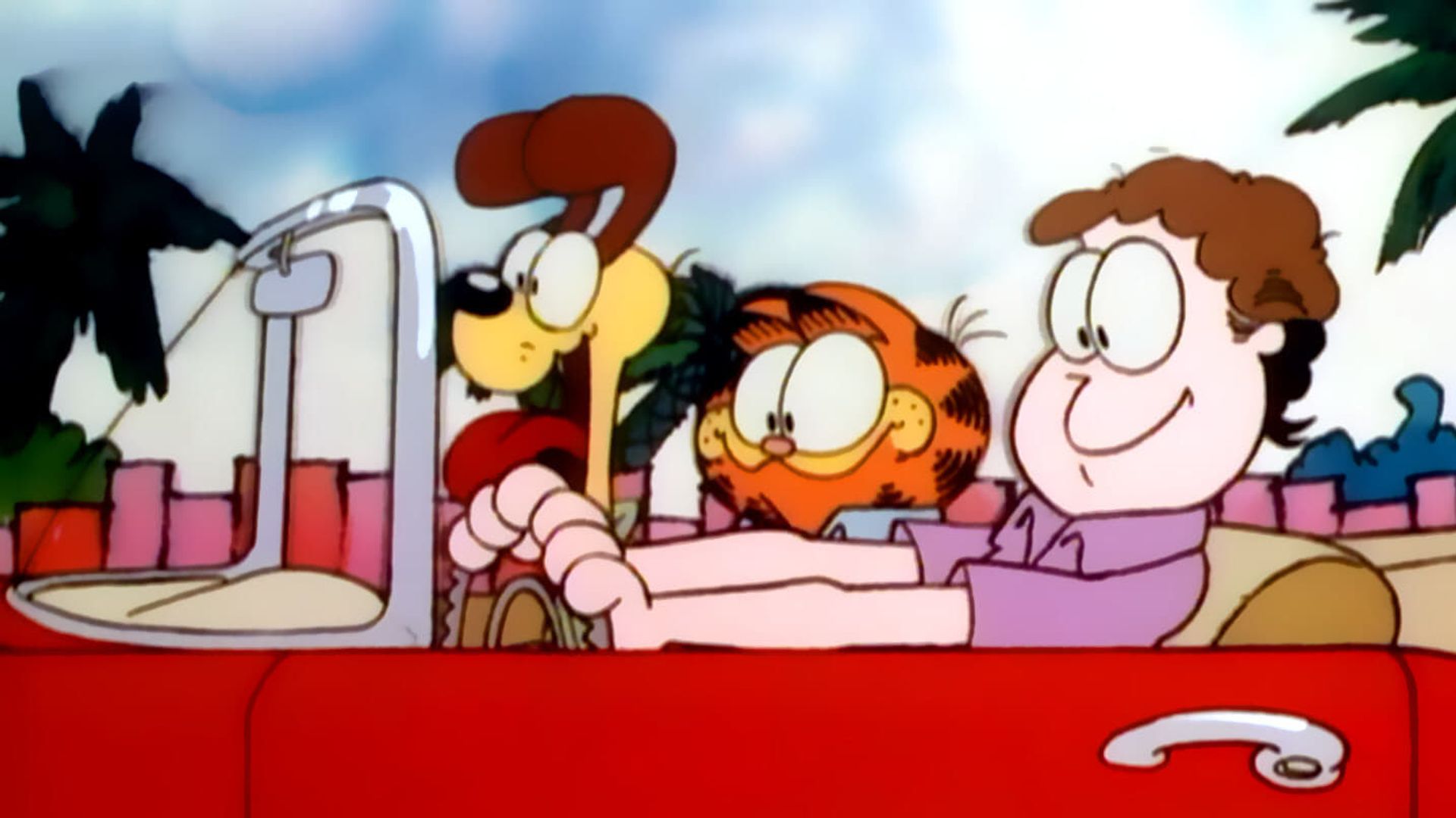 Garfield in Paradise background