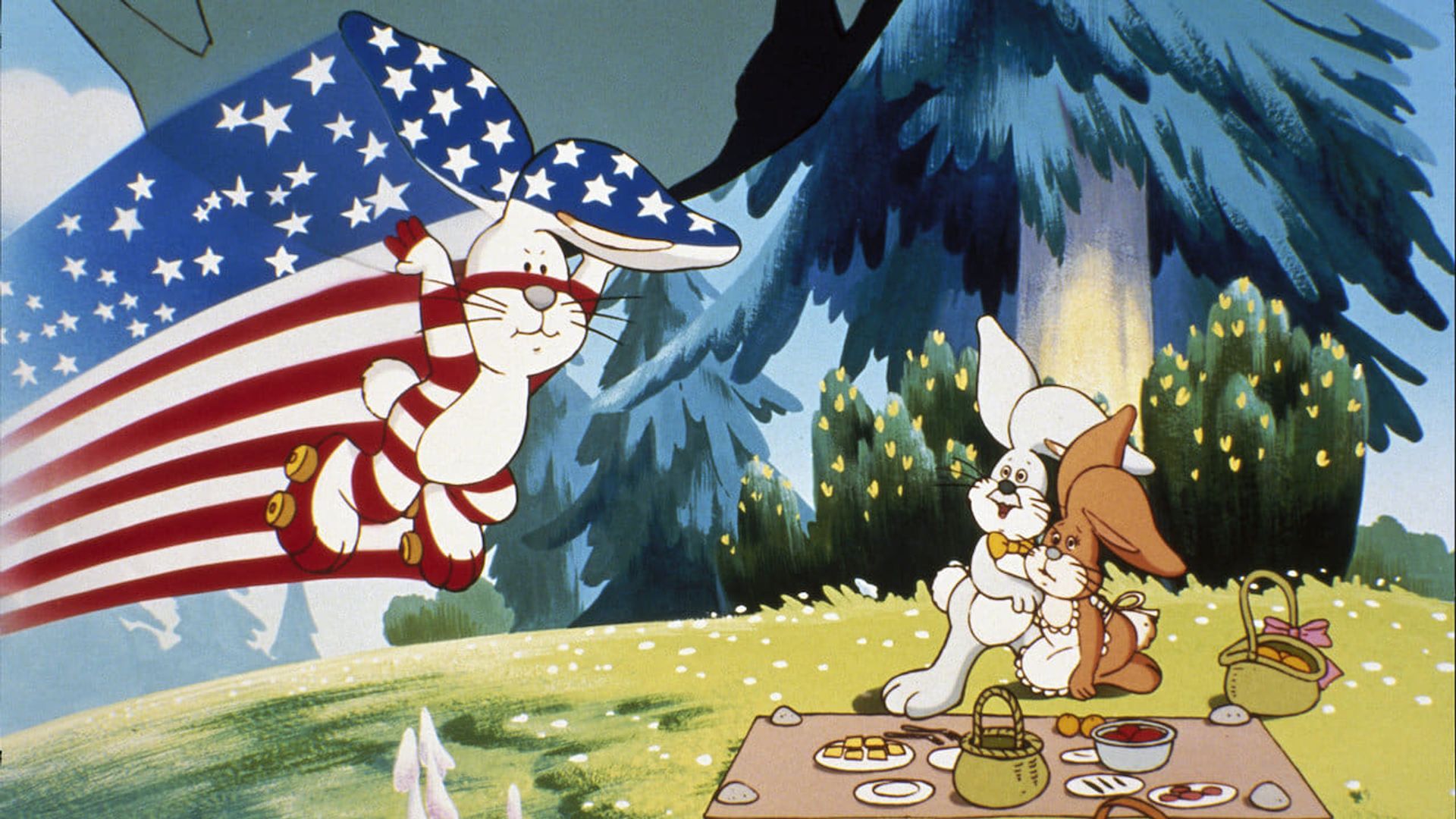 The Adventures of the American Rabbit background