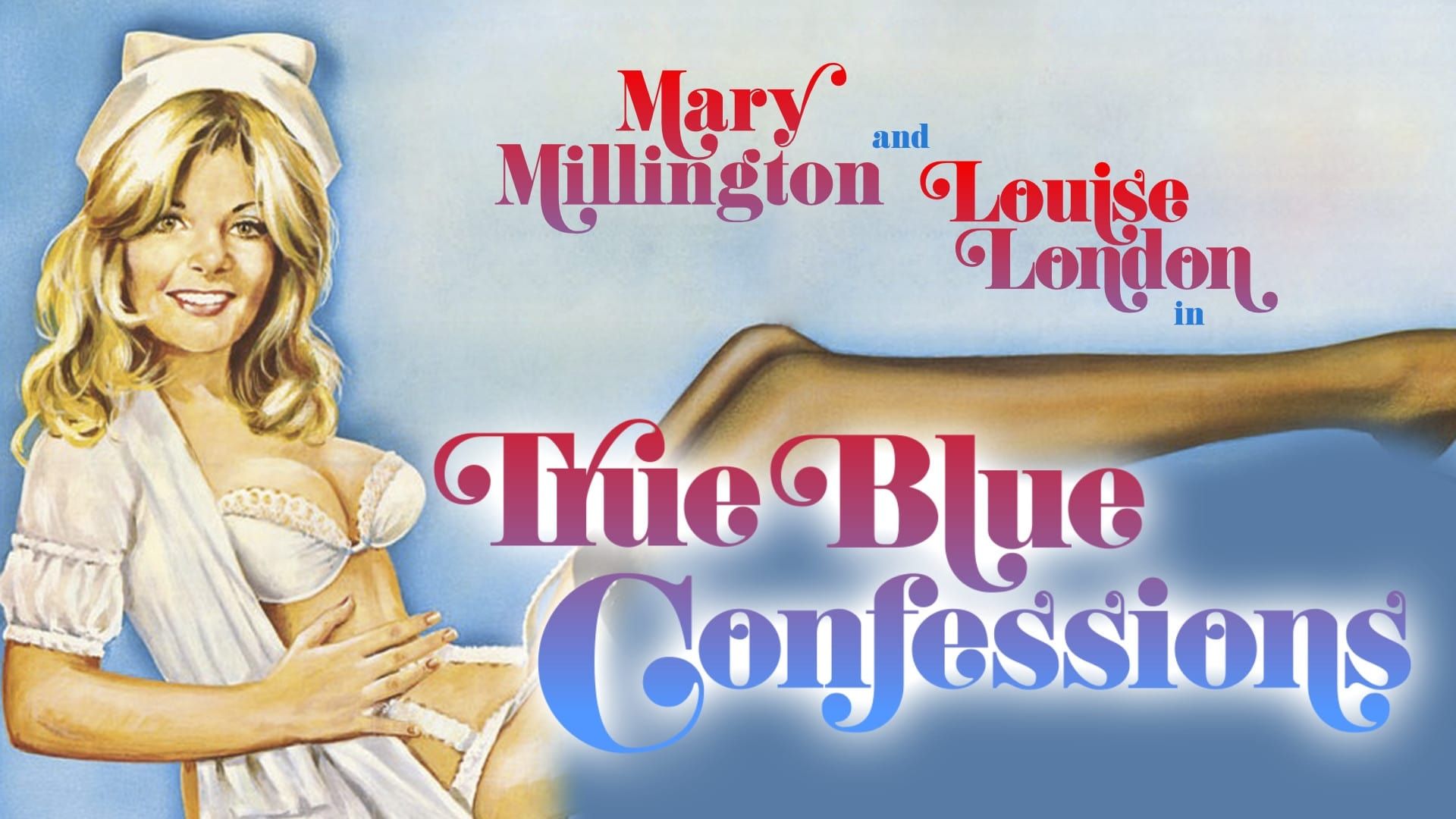 Mary Millington's True Blue Confessions background