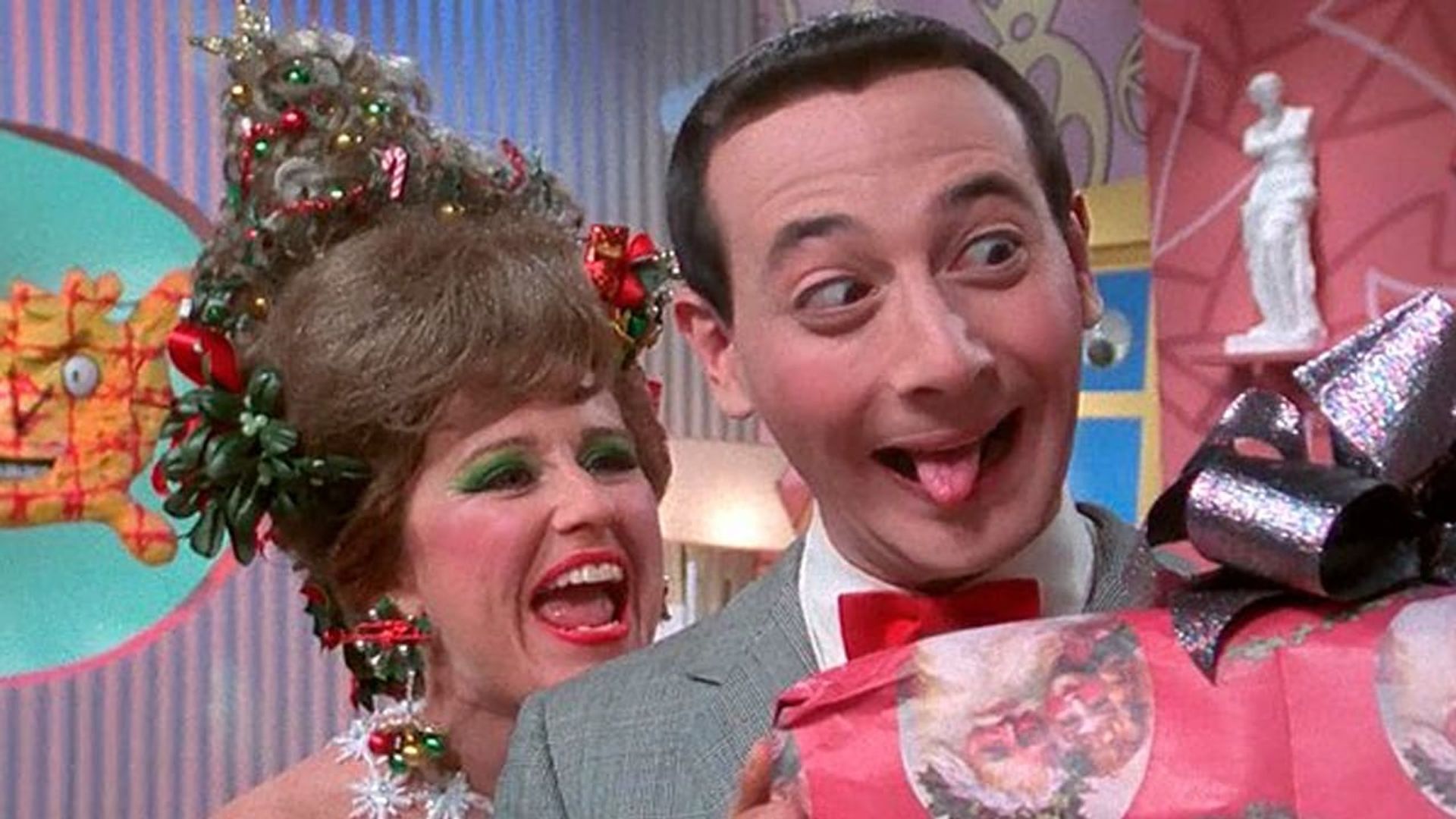Christmas at Pee-wee's Playhouse background