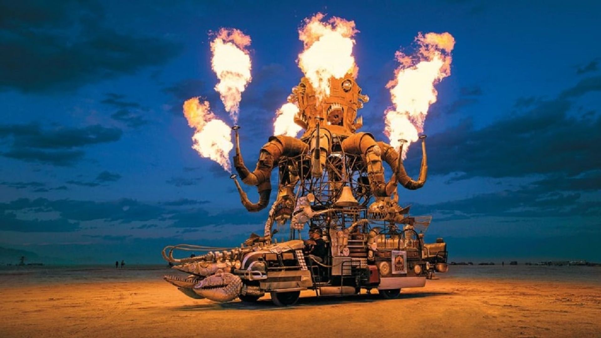 Journey to the Flames: 10 Years of Burning Man background