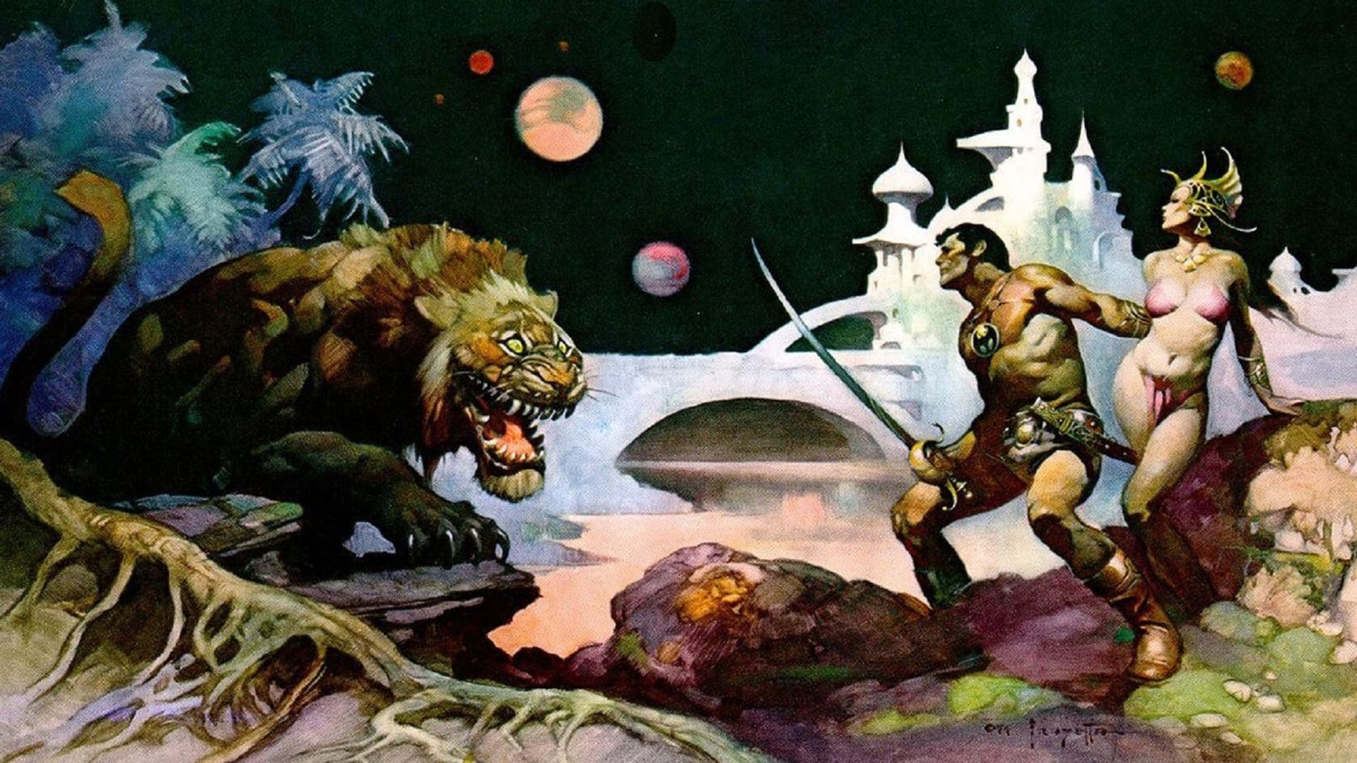 Frazetta: Painting with Fire background