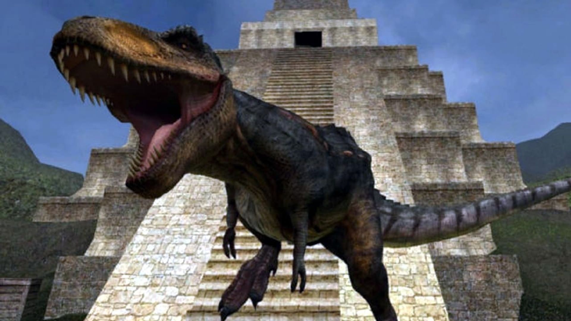 Tyrannosaurus Azteca background