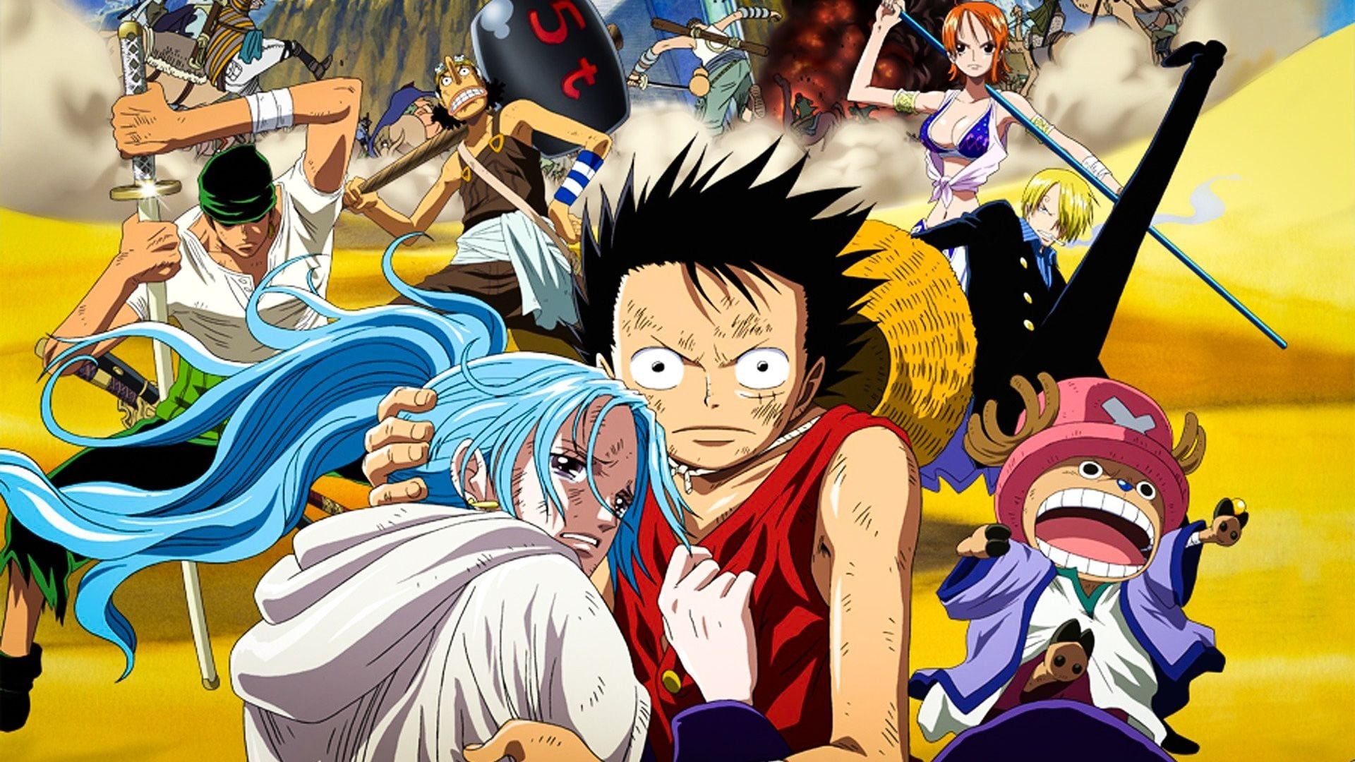 One Piece: Episode of Alabasta - The Desert Princess and the Pirates background