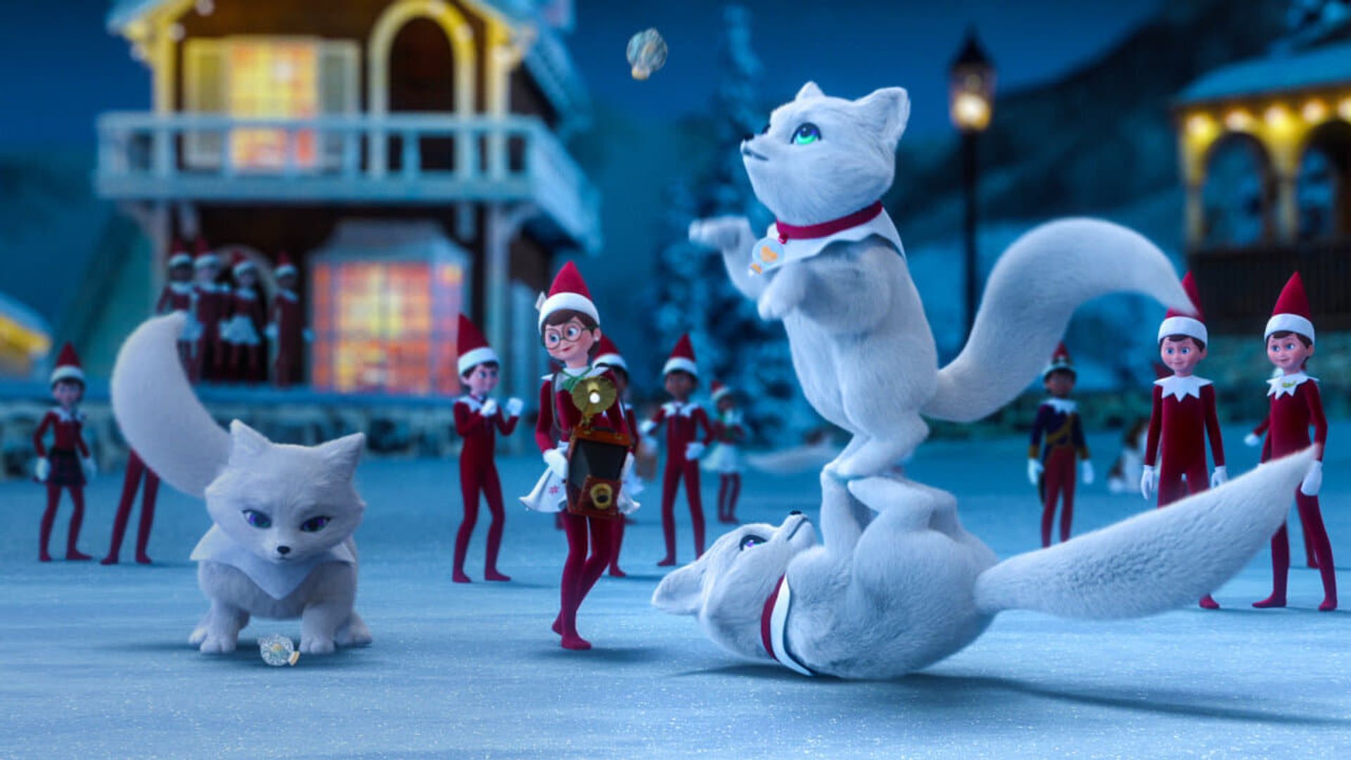 Elf Pets: A Fox Cub's Christmas Tale background