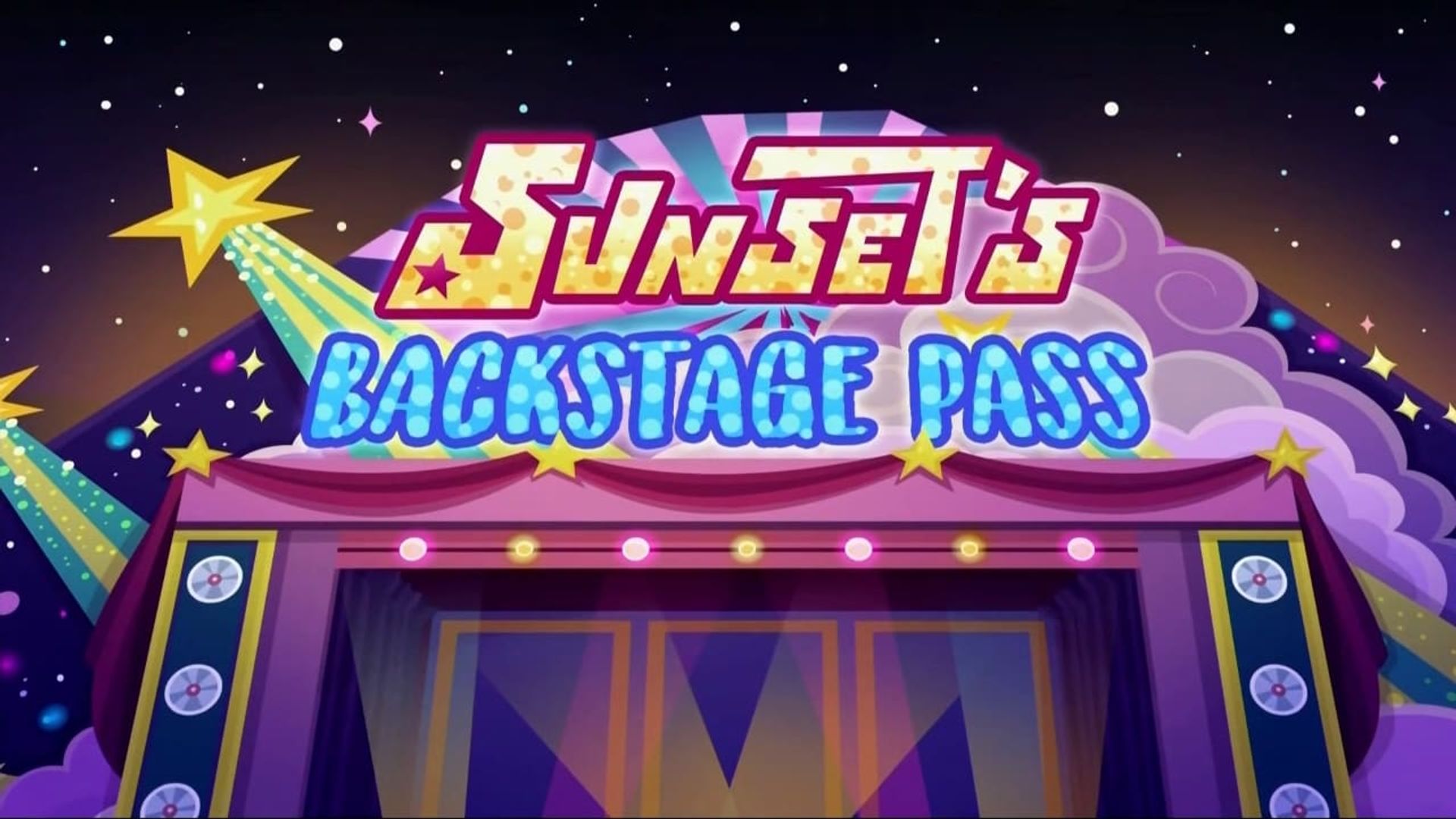 My Little Pony: Equestria Girls - Sunset's Backstage Pass background