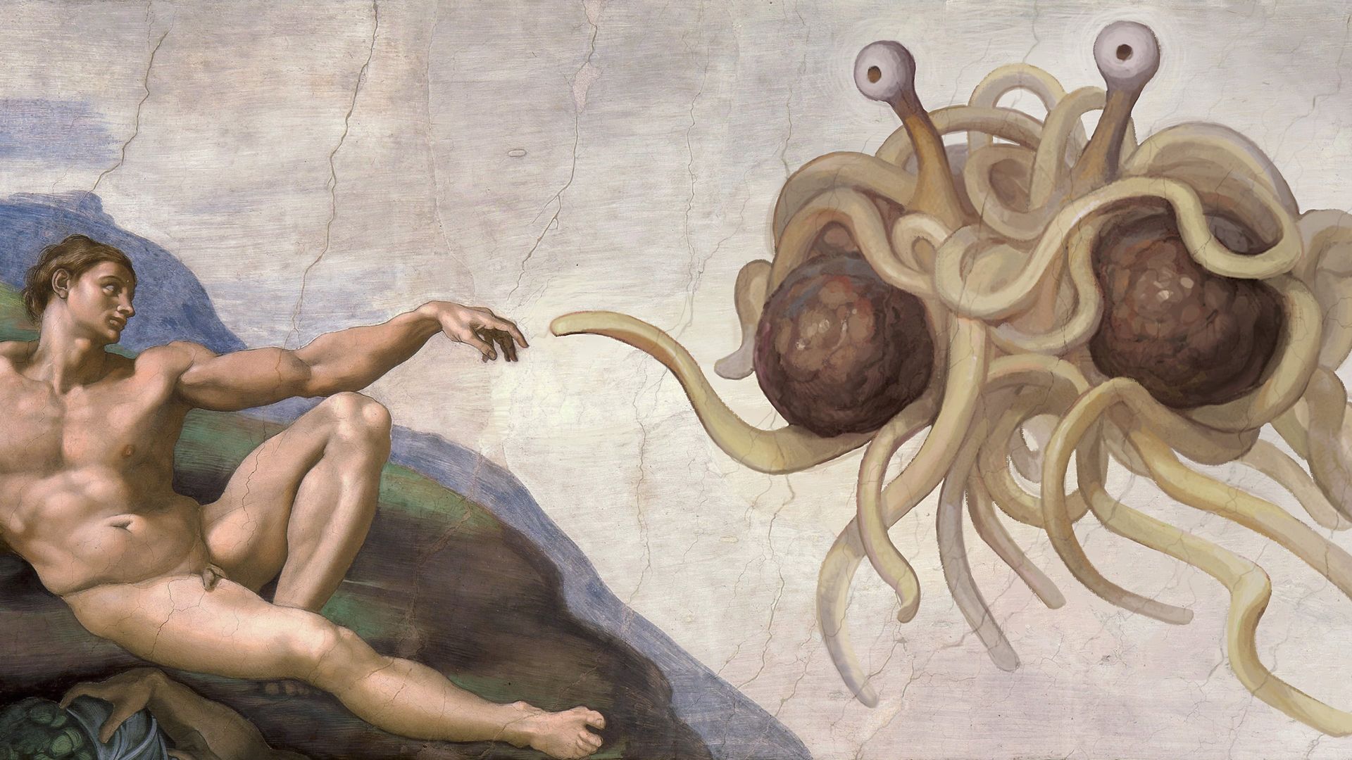 I, Pastafari: A Flying Spaghetti Monster Story background