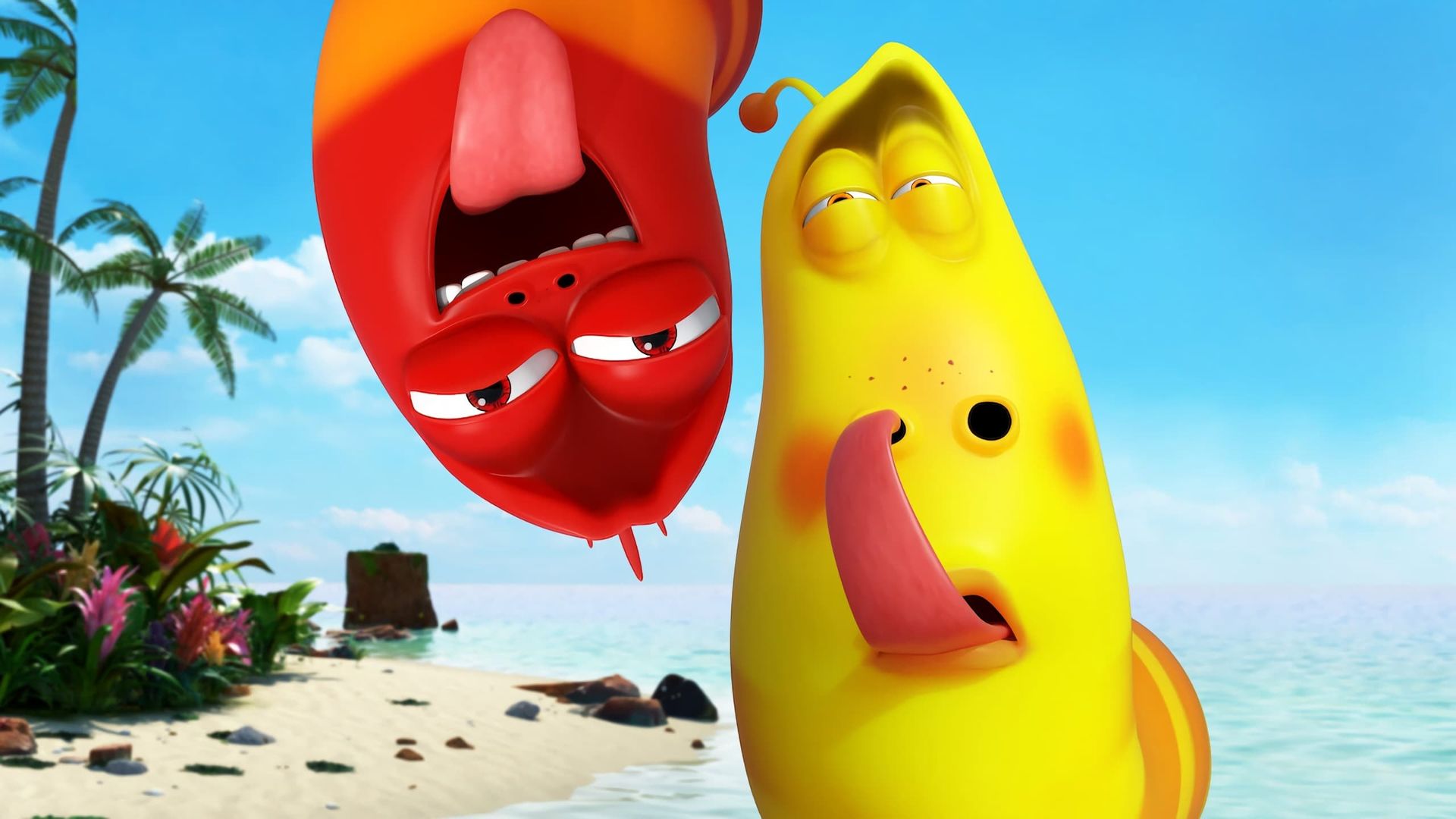 The Larva Island Movie background