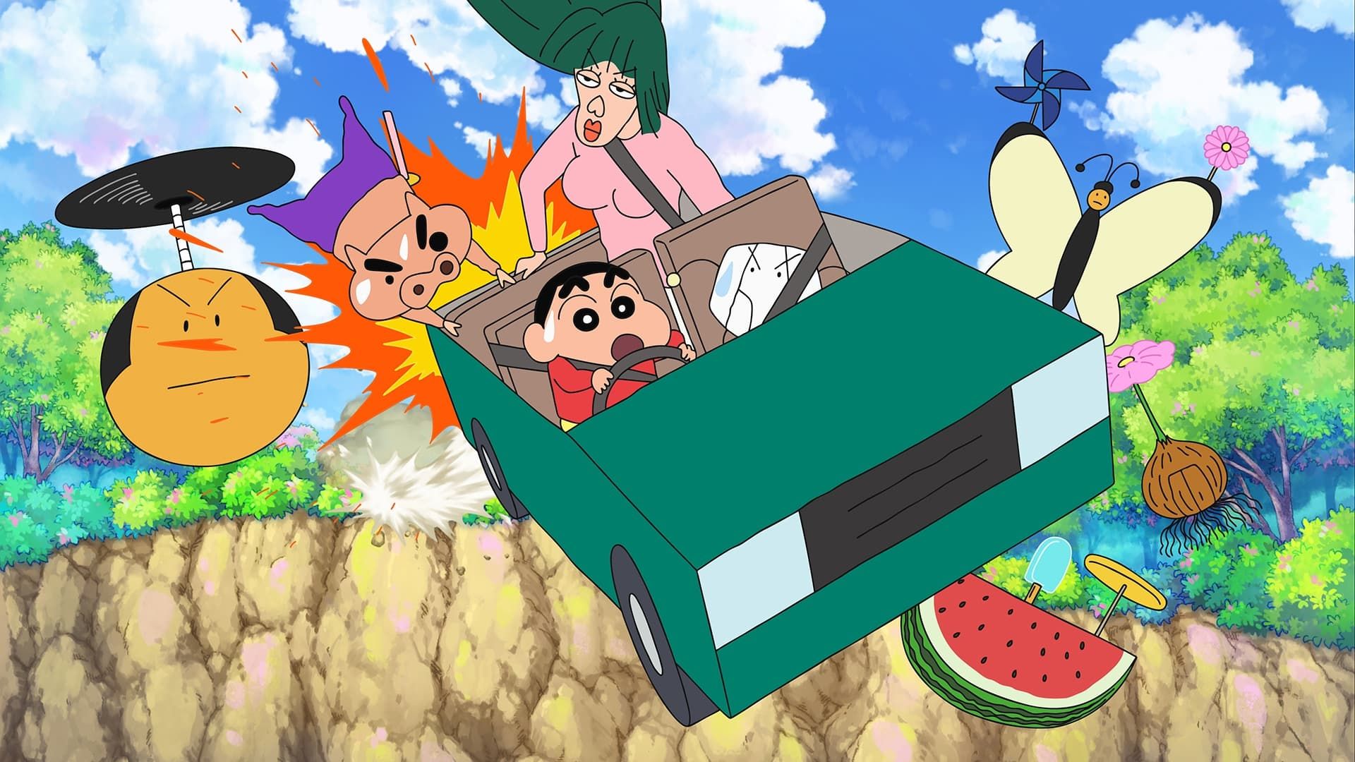 Shinchan: Crash! Scribble Kingdom and Almost Four Heroes background