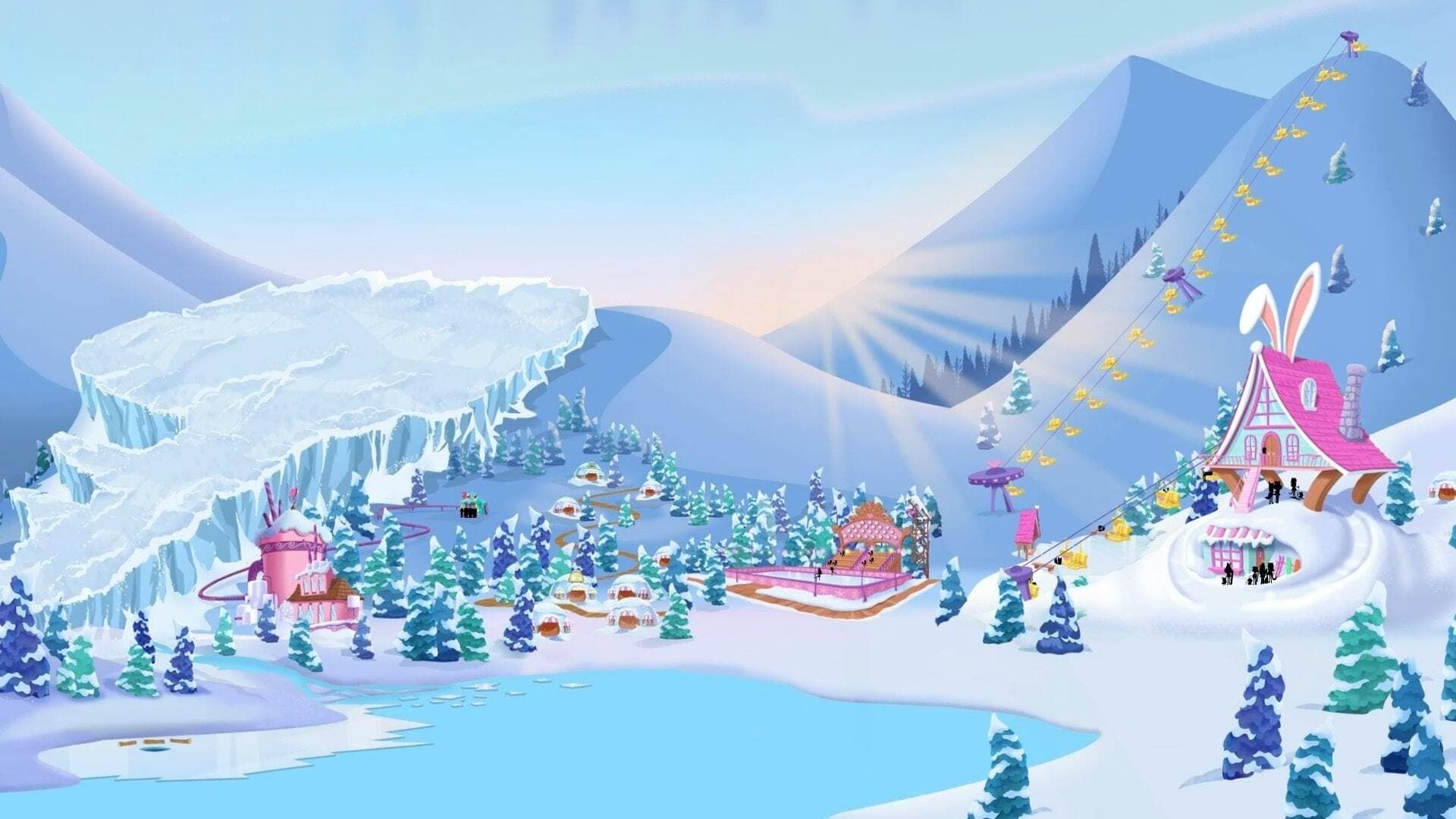 Enchantimals: Secrets of Snowy Valley background