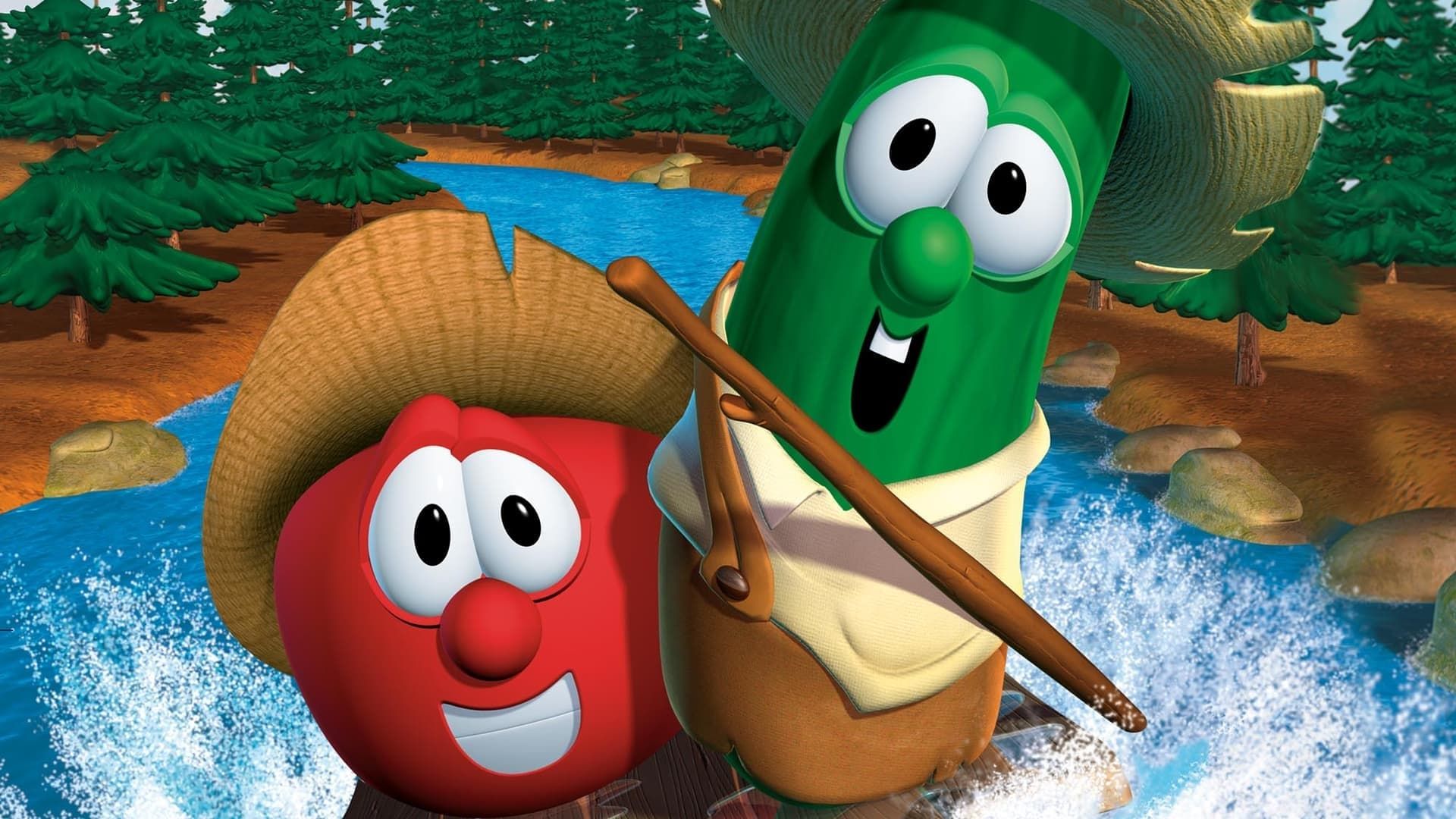 VeggieTales: Tomato Sawyer & Huckleberry Larry's Big River Rescue background