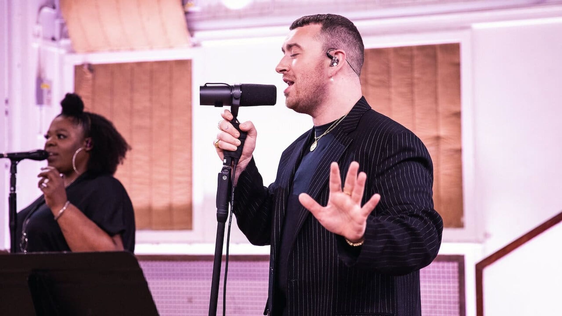 Sam Smith Live at Abbey Road Studios background