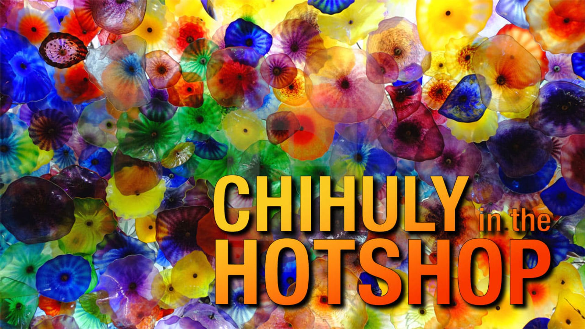 Chihuly in the Hotshop background