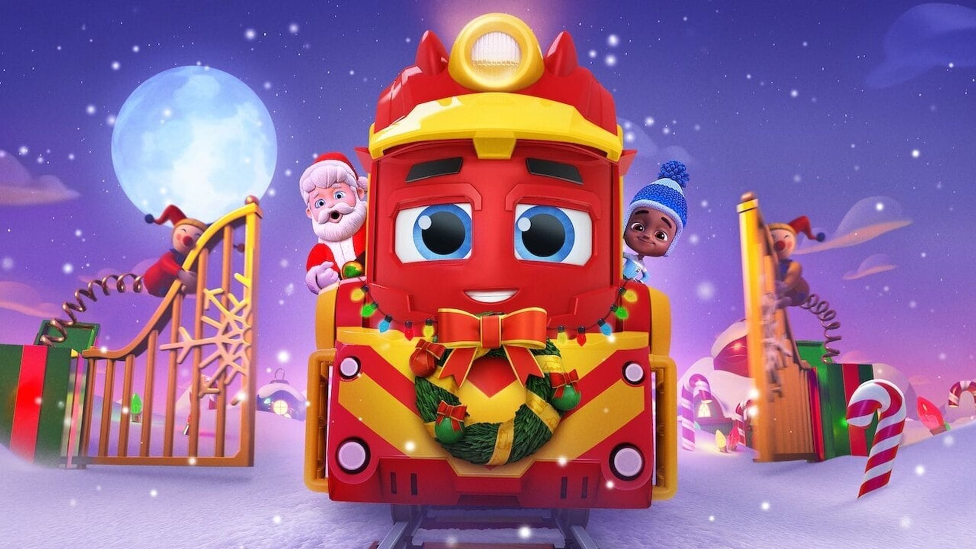 Mighty Express: A Mighty Christmas background