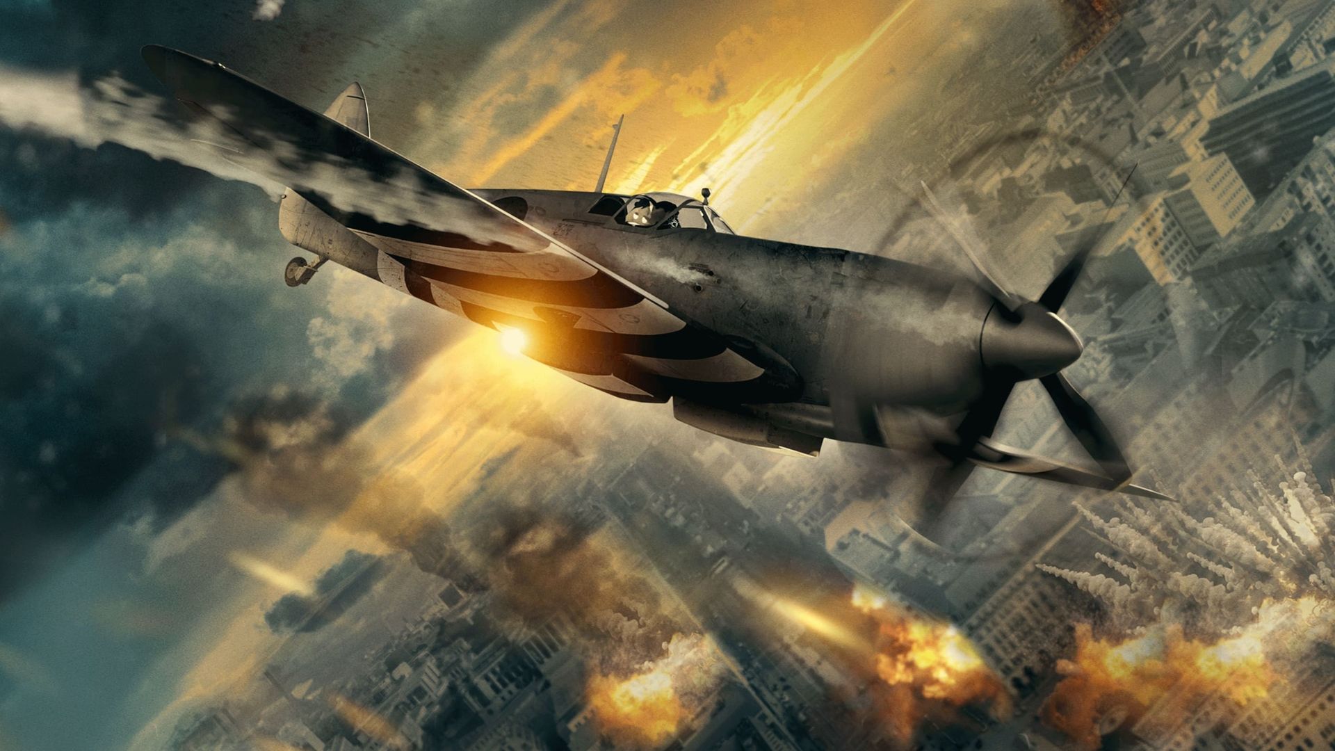 Spitfire Over Berlin background