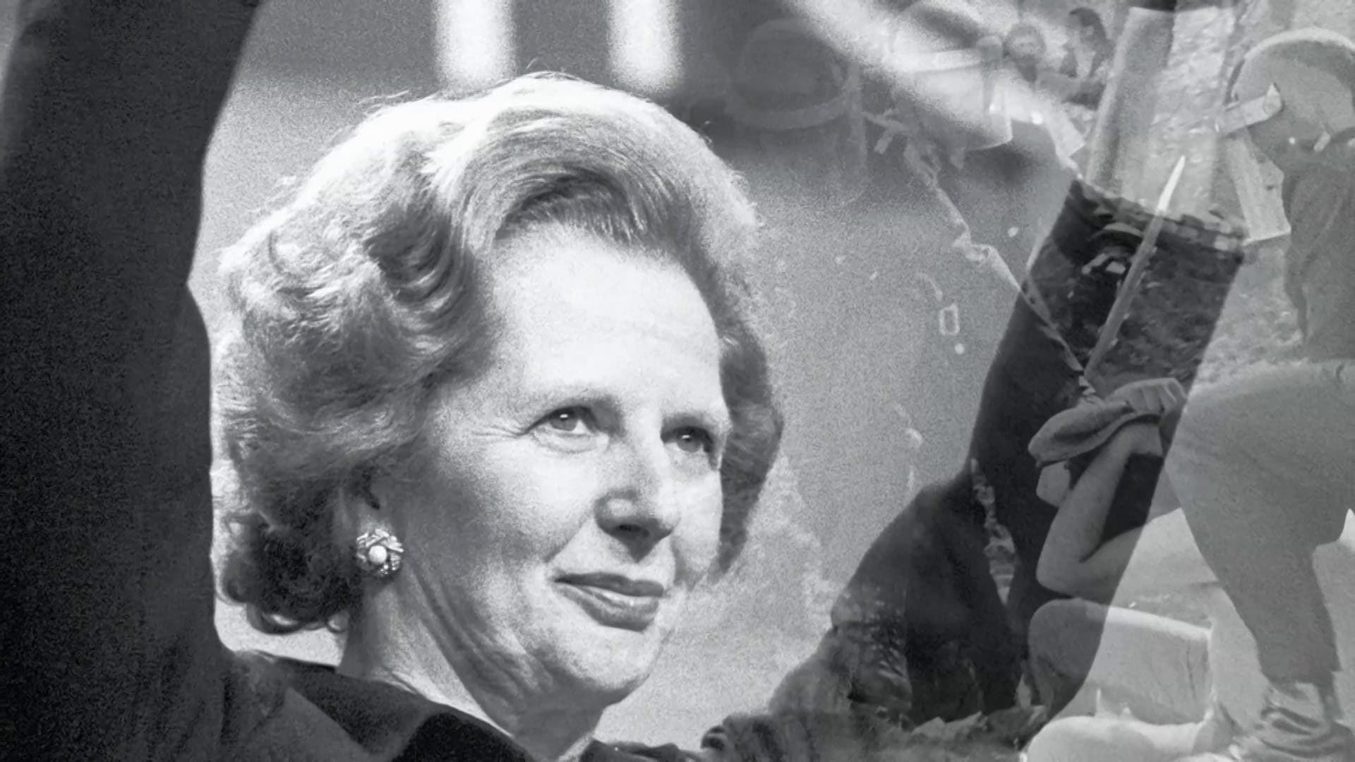 Mrs Thatcher vs the Miners background