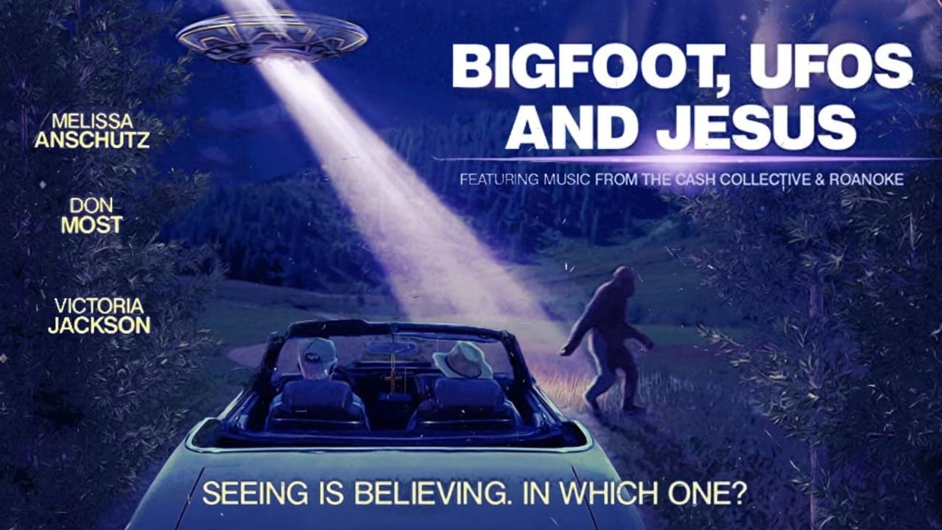 Bigfoot, UFOs and Jesus background
