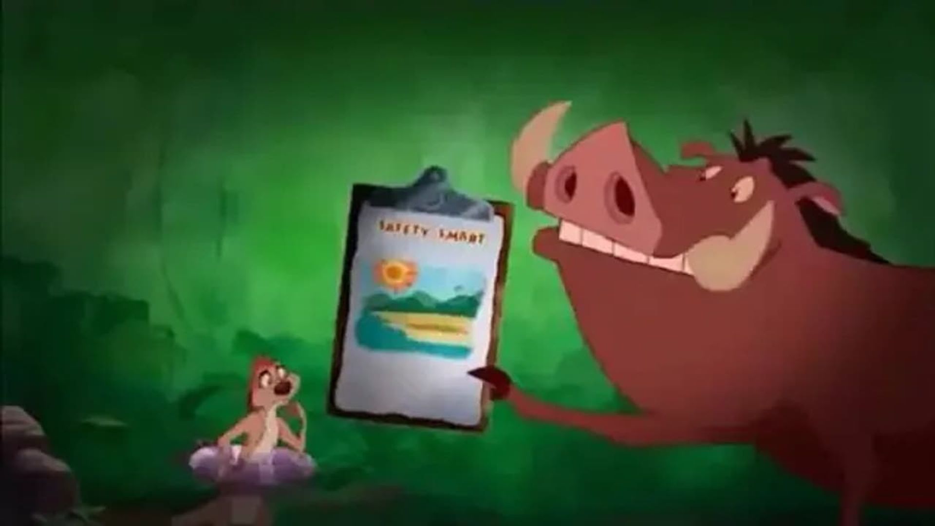 Wild About Safety: Timon and Pumbaa Safety Smart in the Water! background