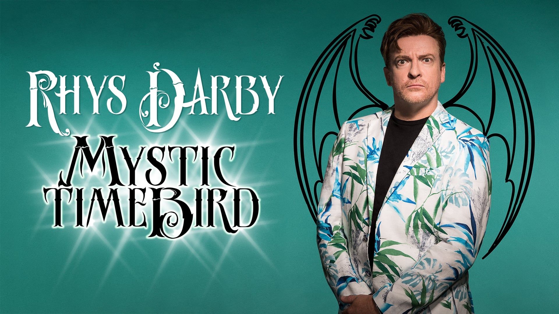 Rhys Darby: Mystic Time Bird background