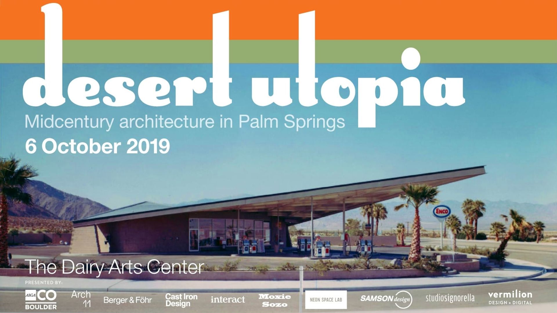 Desert Utopia: Mid-Century Architecture in Palm Springs background